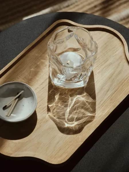 Broste Copenhagen Fyrfadsstage Nona Fyrfadsstage i Klar, 2