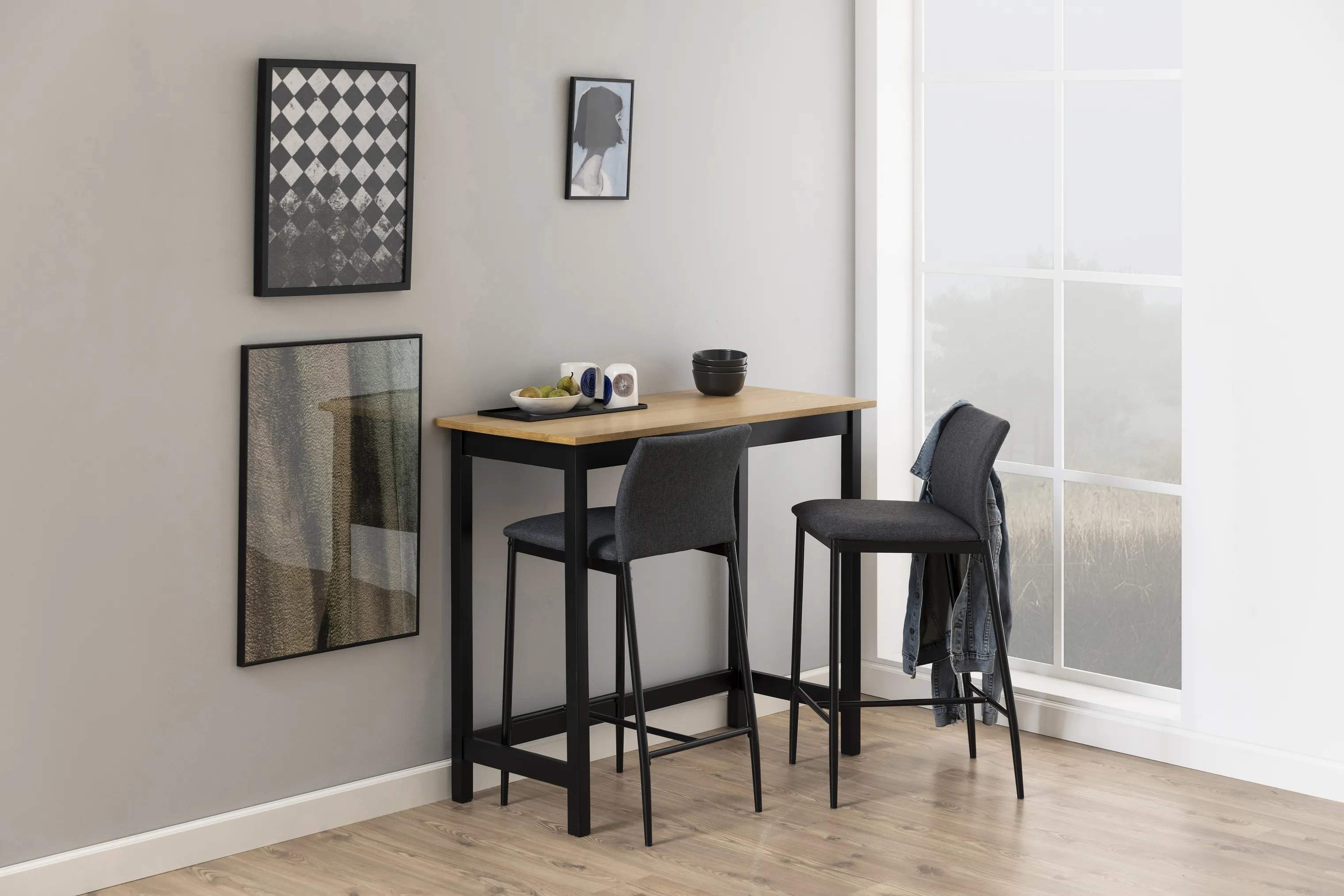 CASA Living Barstole Demina Barstol - 2 stk. i Grå, 2