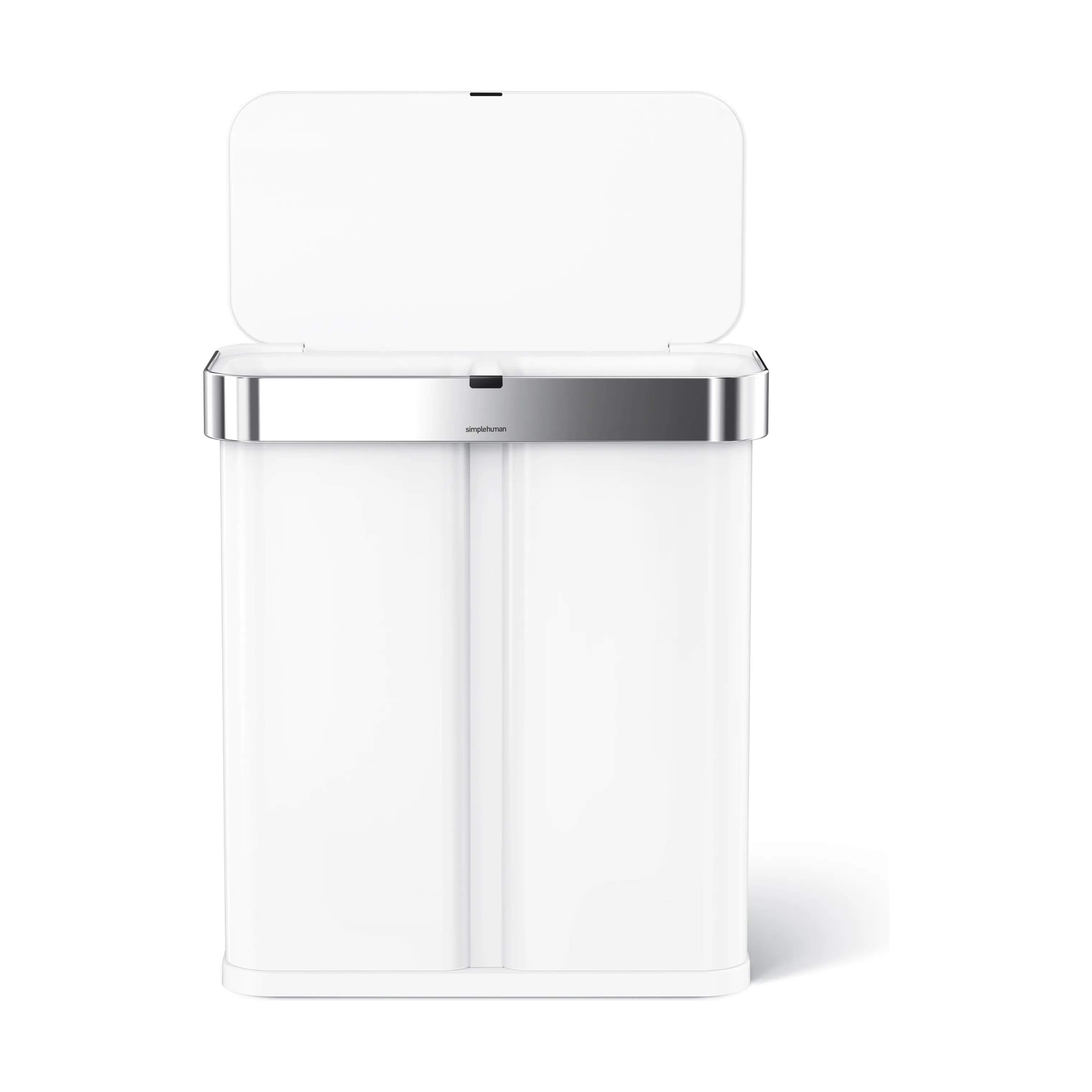 Simplehuman Spande uden pedal Dual Affaldspand i Hvid, 3