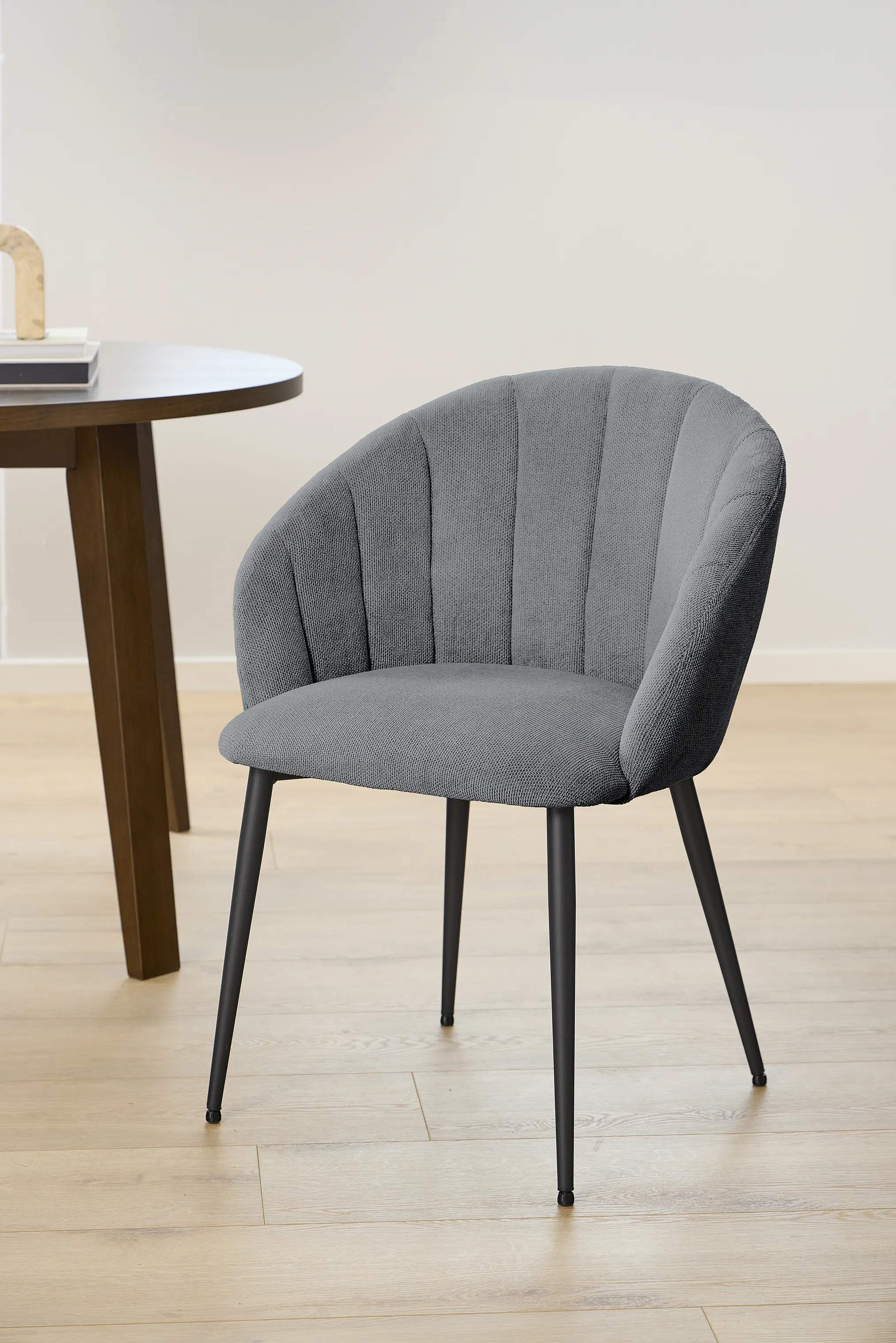 CASA Living Spisebordsstole Daniella Spisebordsstol i Antracit/mat sort, 2