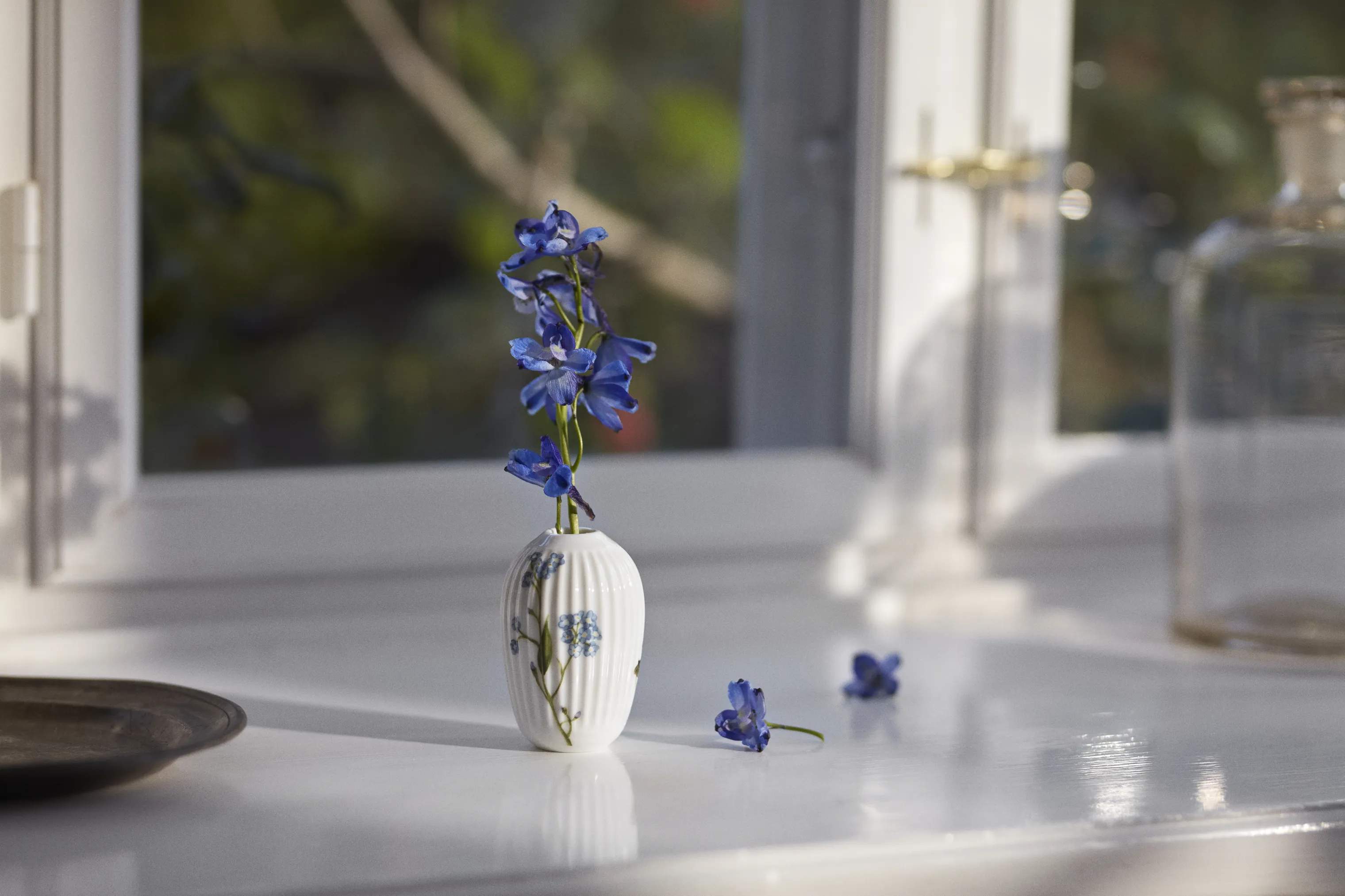 Kähler Vaser Hammershøi Sommer Vase i Forglemmigej, 2