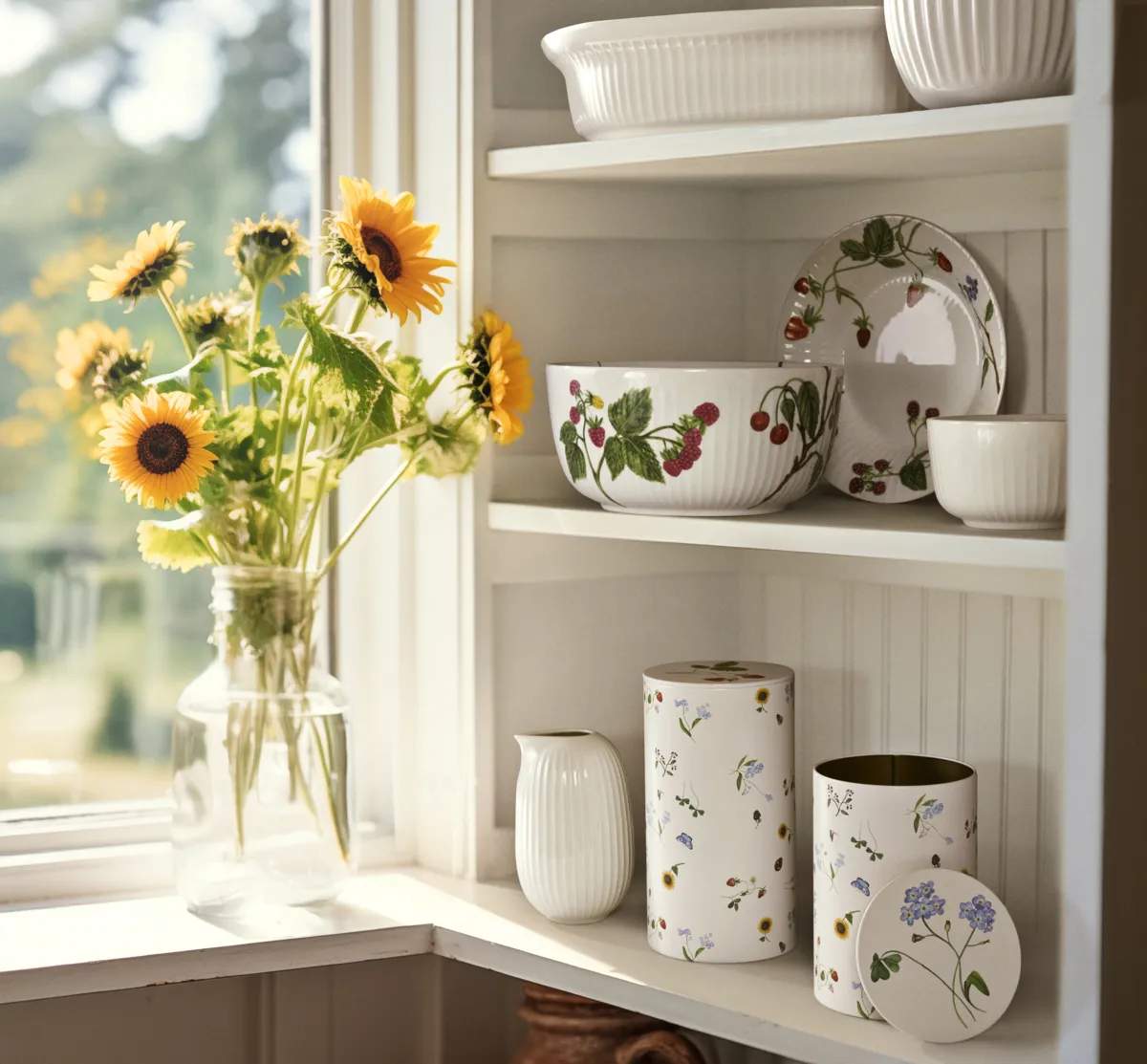 Kähler Dåser og kagedåser Hammershøi Sommer Opbevaringsdåse - Symphony i 18,5 cm, 3