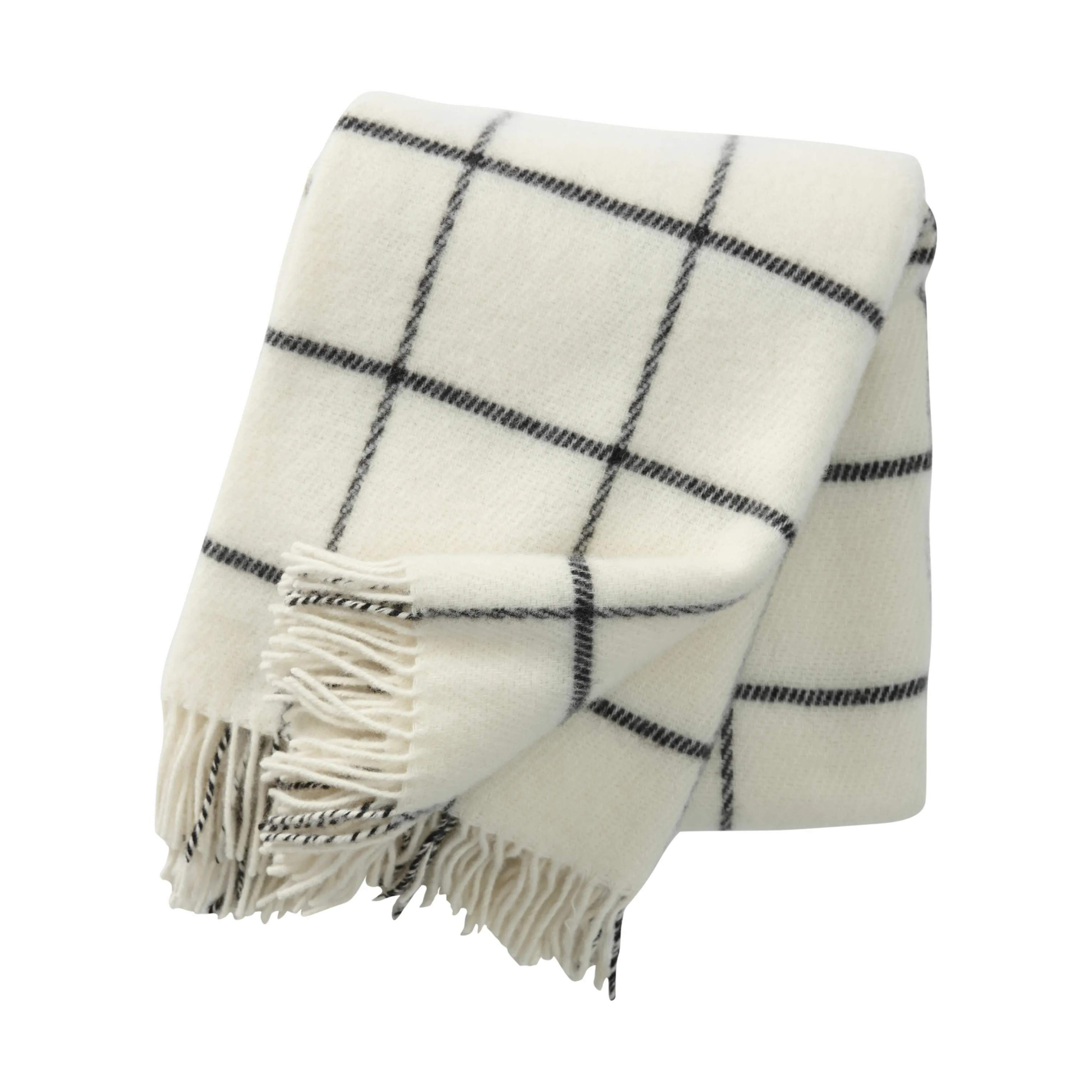 Vinga Plaid, hvid, large