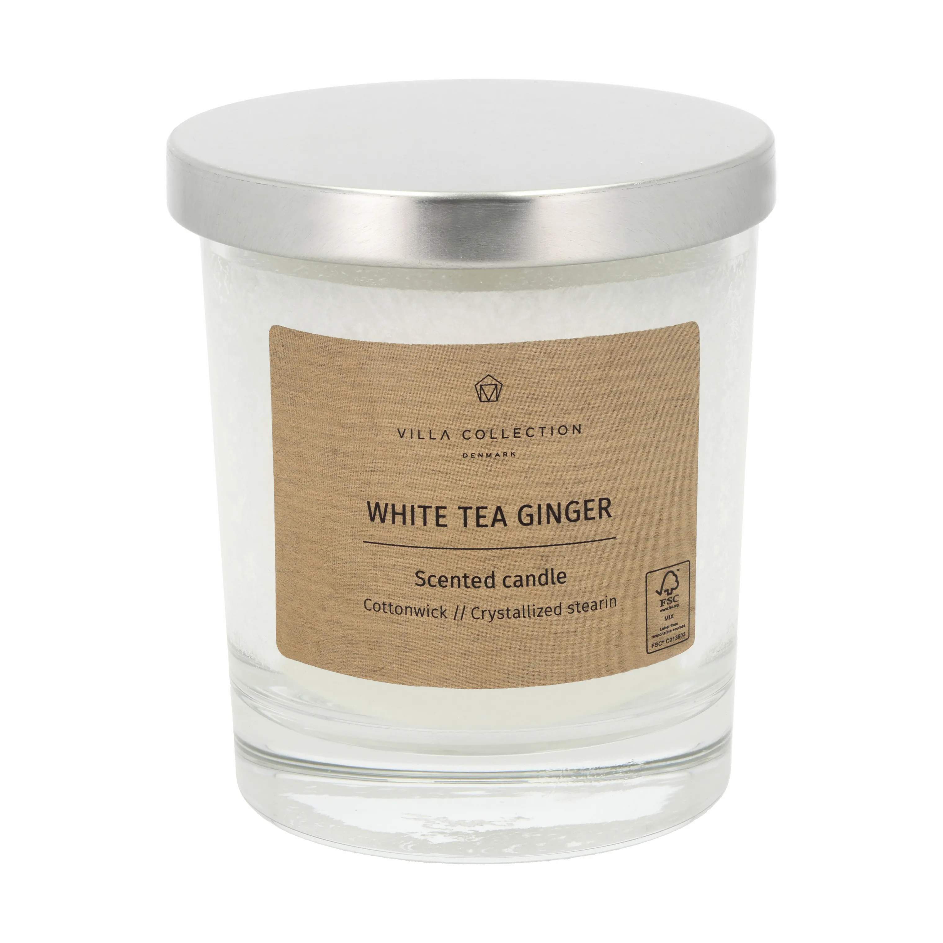 Duftlys, white tea ginger, large