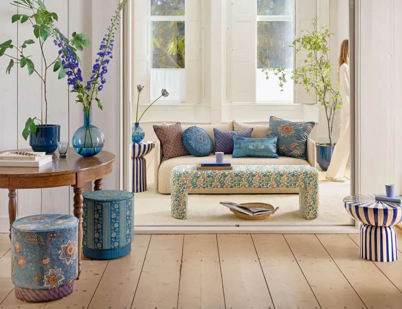 PIP Studio Pyntepuder Pip Studio Home Textiles Rosa Rani Pyntepude i Blue, 2