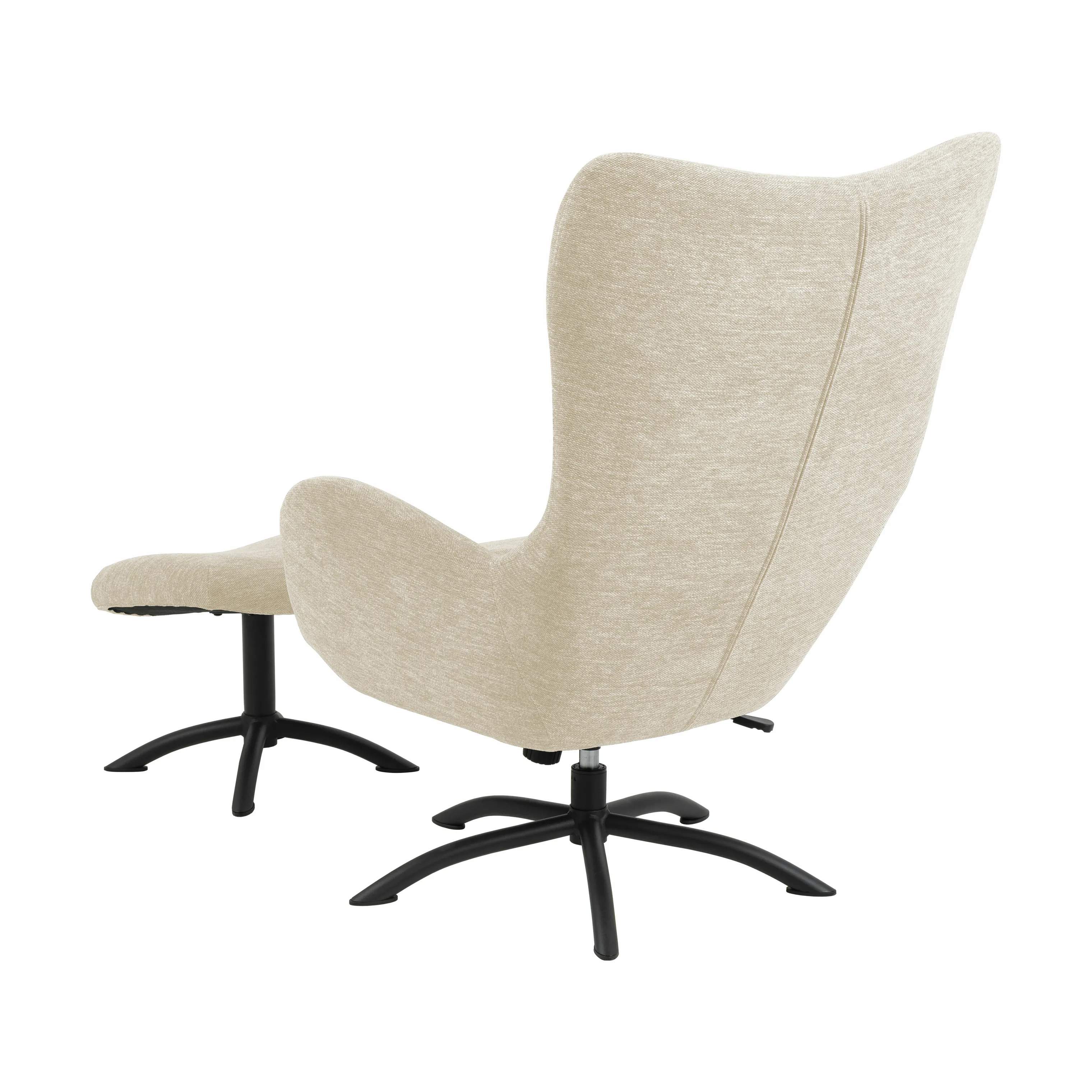CASA Living Lænestole Talgarth Lænestol m. Skammel i creme, 5