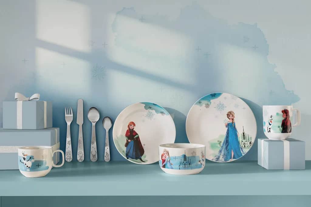 Villeroy & Boch Børnetallerkener Disney Frozen Børnespisesæt - 3 dele i 3 stk., 4