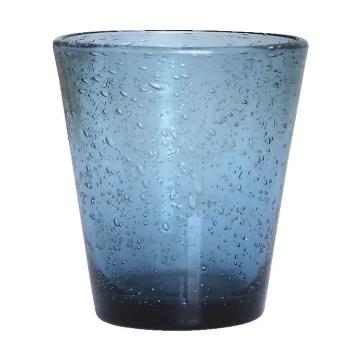 Vandglas, blå, large