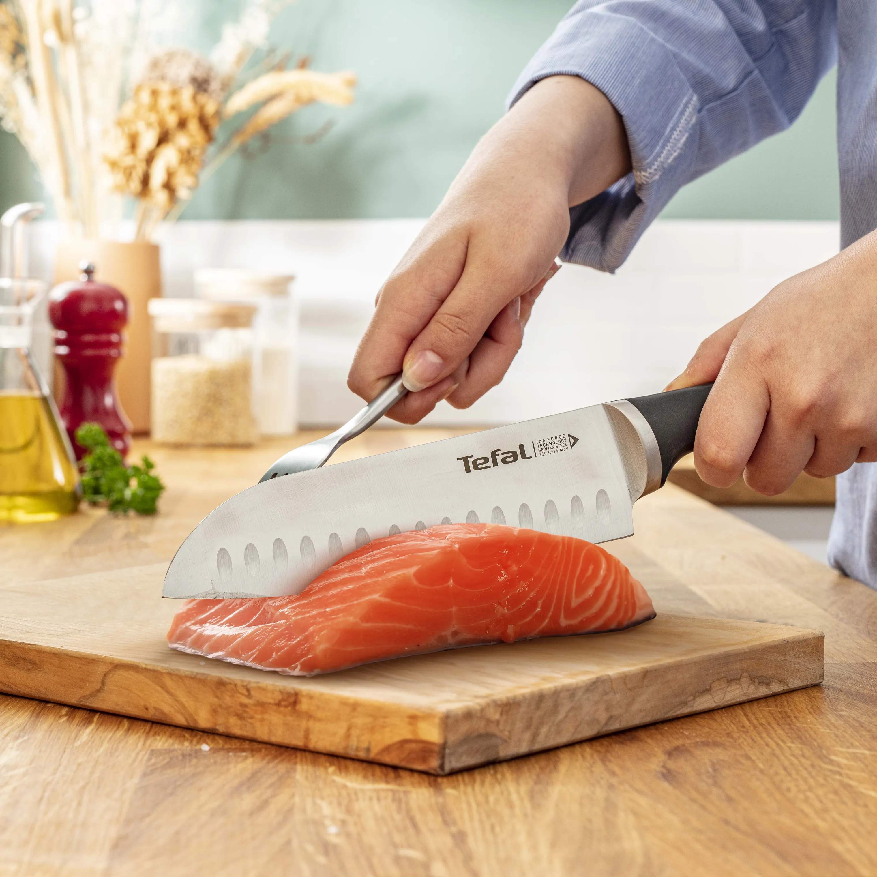Tefal Knivsæt Ice Force Knivsæt - 6 dele i Sort, 3