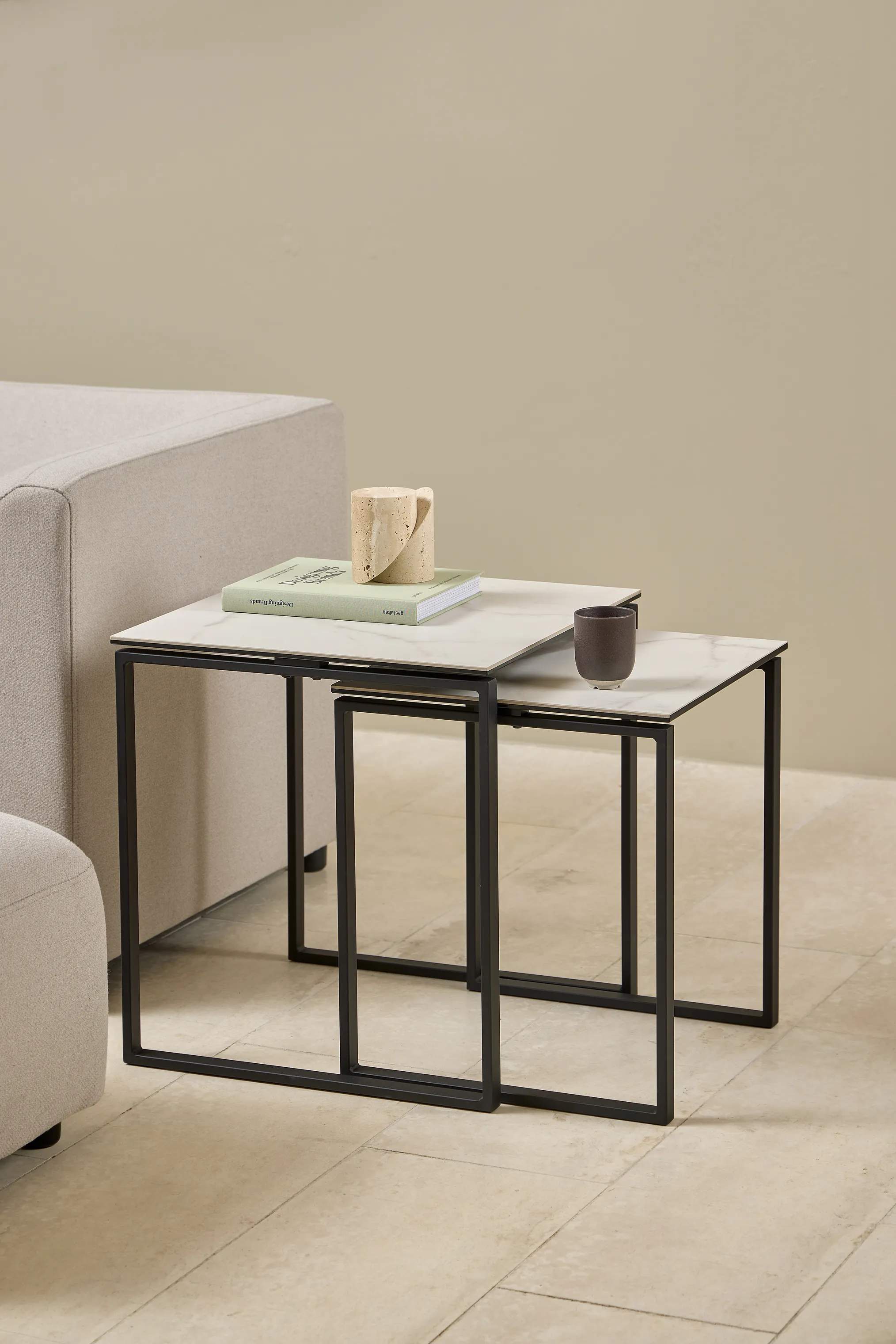 CASA Living Sofaborde Katrine Sofabordssæt - 2 stk i Hvid, 2