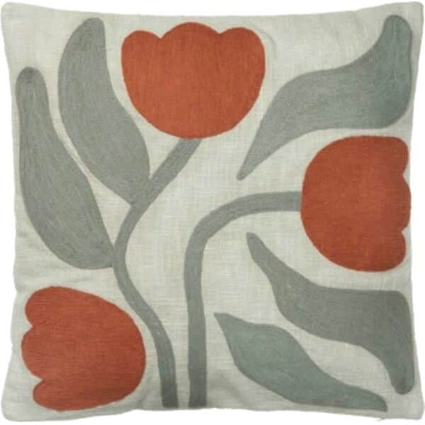 Broste Copenhagen Pyntepudebetræk Dora Pudebetræk i Sage Green/Mocha Bisque, 1