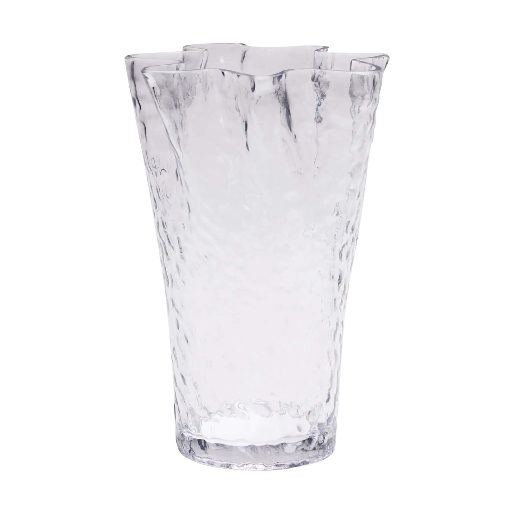 Hübsch Vaser Ruffle Vase i Klar, 1