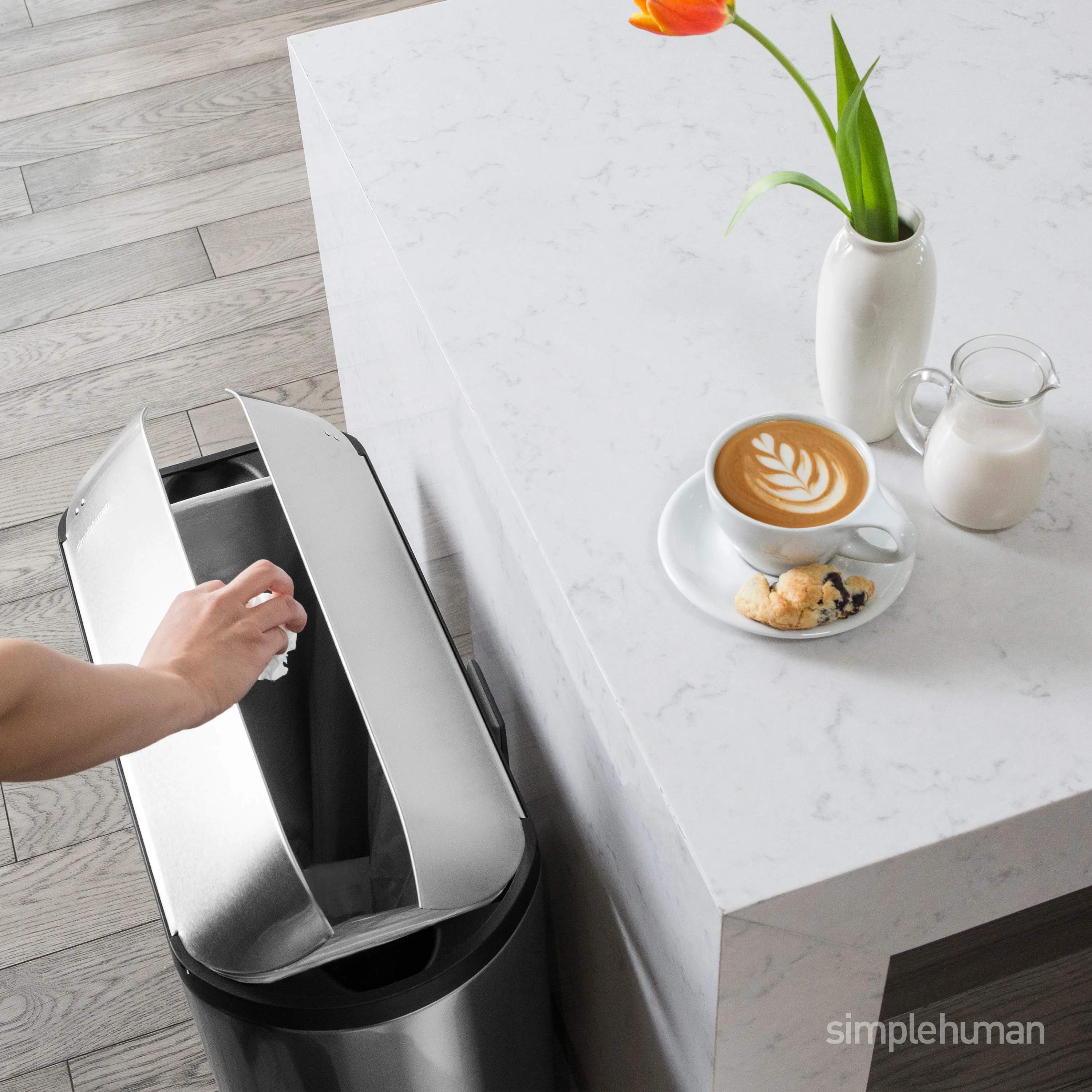 Simplehuman Pedalspande Butterfly Pedalspand i 45 L, 3