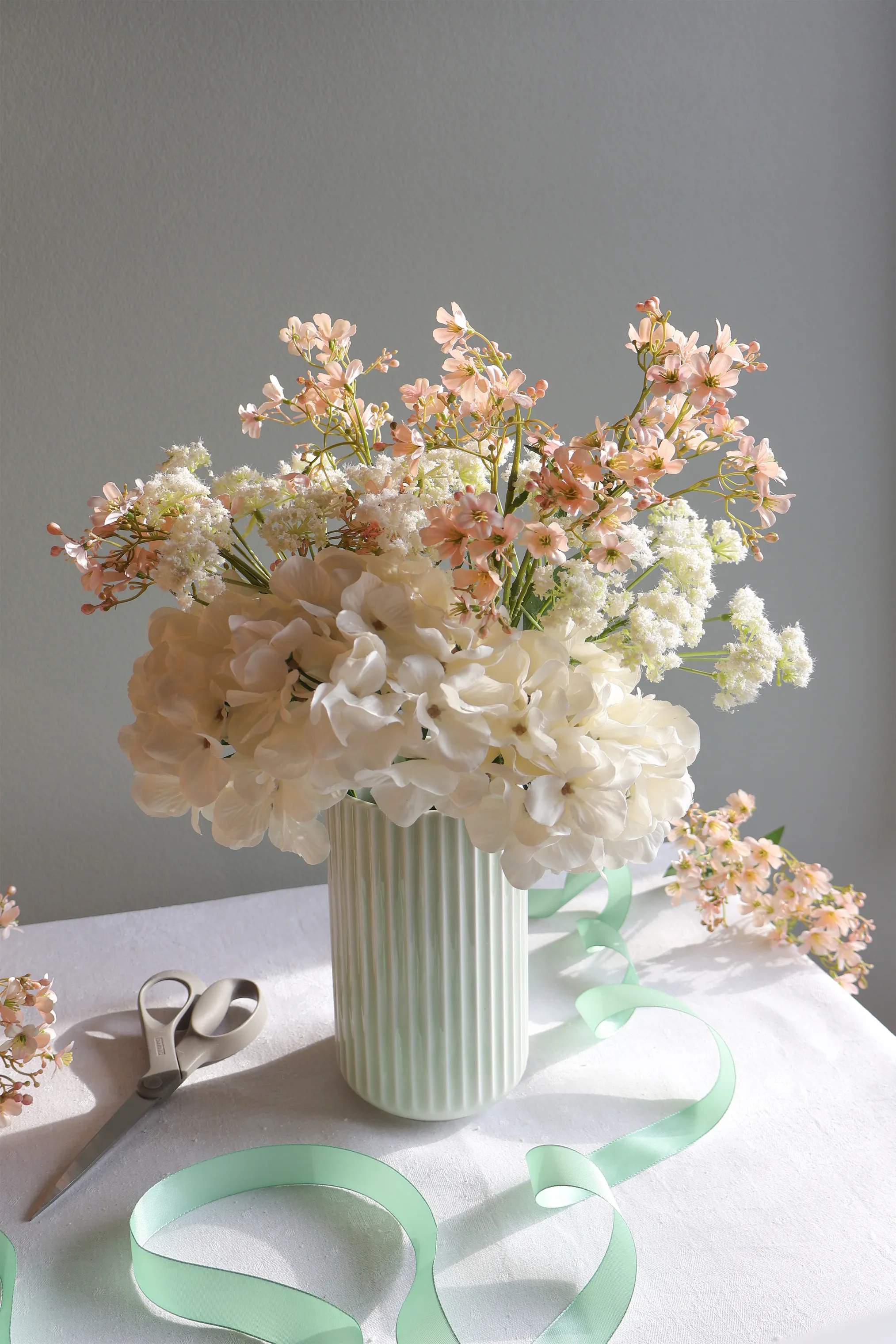 CASA Living Kunstige blomster Kunstig Blomst - Vild Gulerod i Hvid, 5