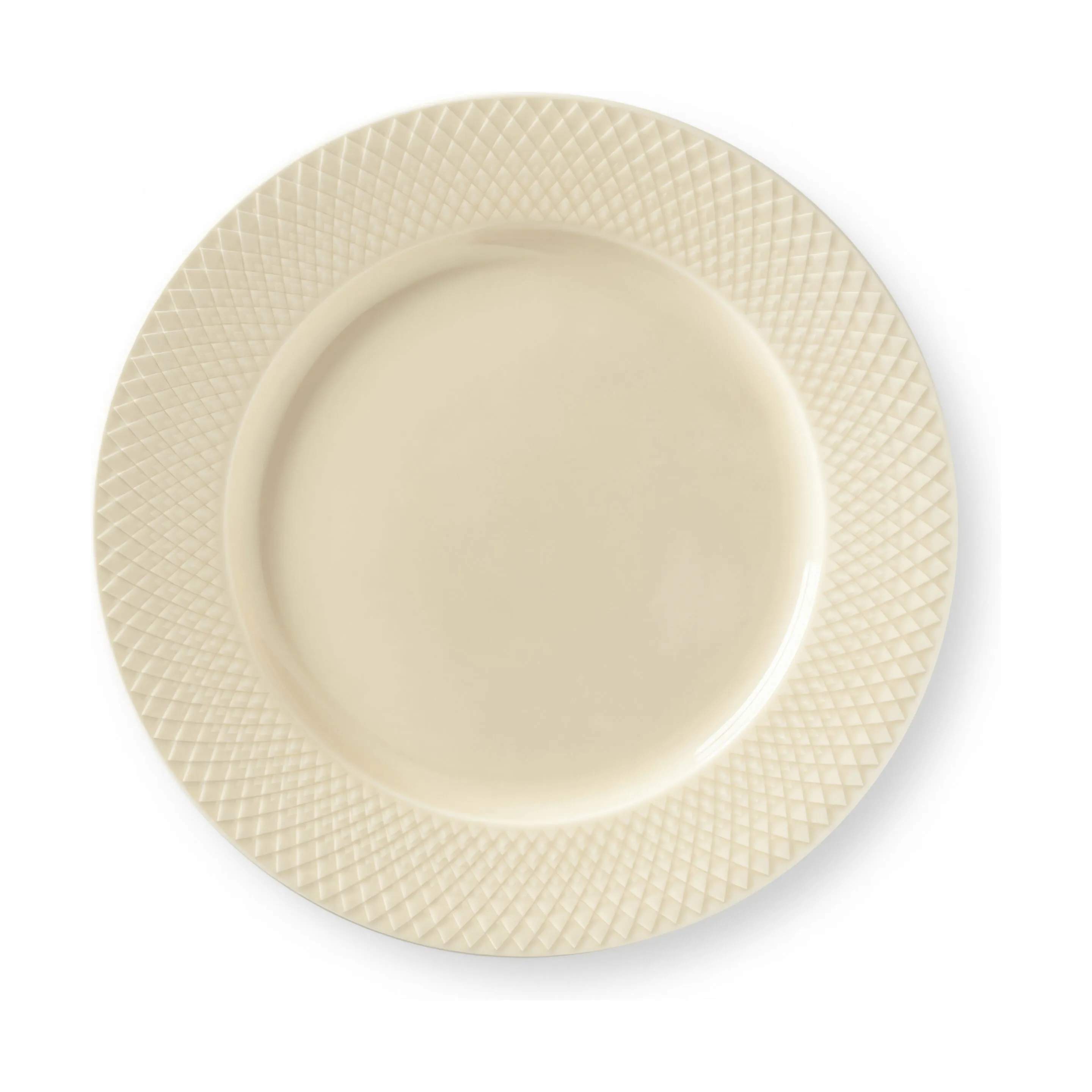 Lyngby Porcelæn Middagstallerkener Rhombe Earth Middagstallerken i Marble, 27 cm, 1