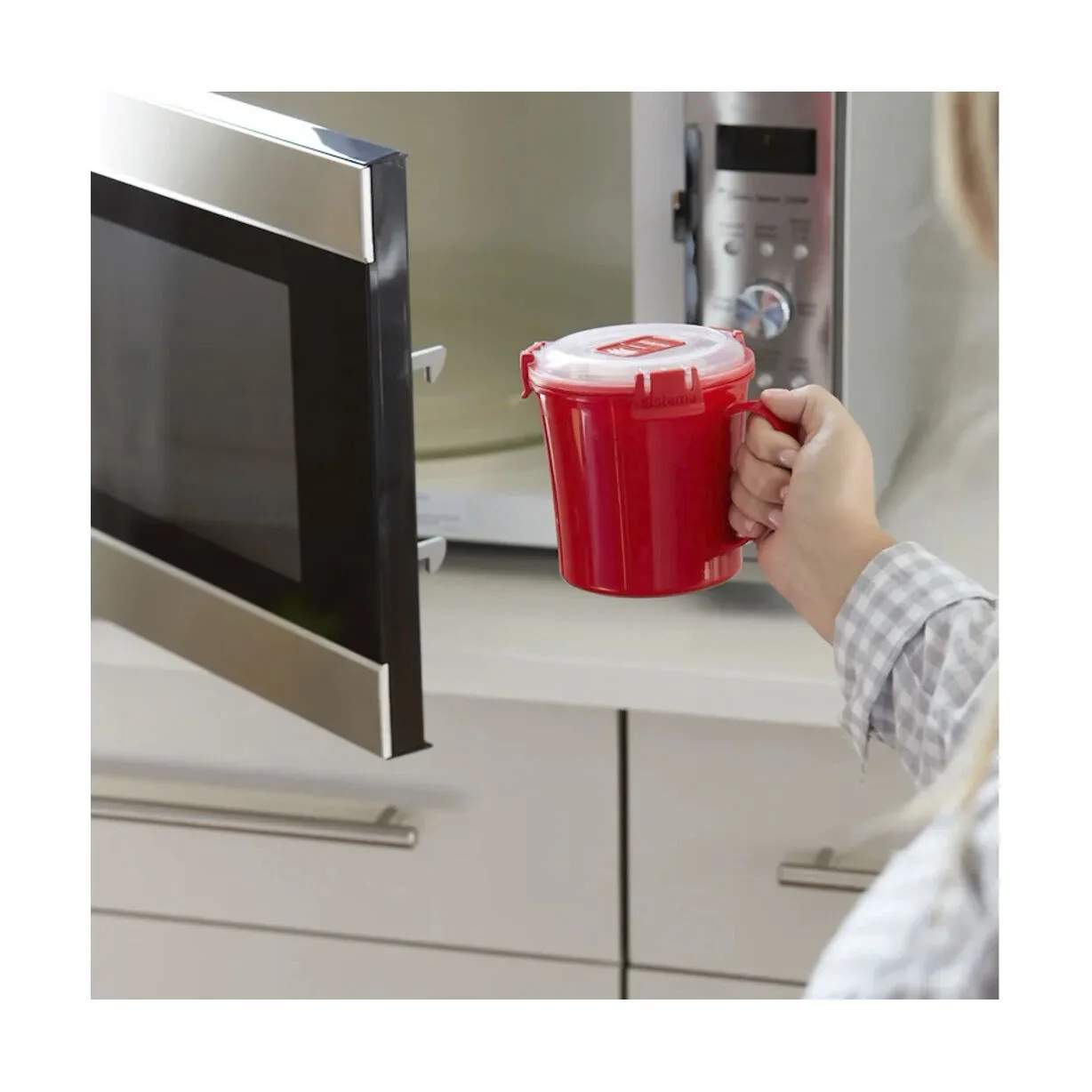 Sistema Opbevaringsbokse Microwave Suppekop - 3 stk. i 3 stk., 4