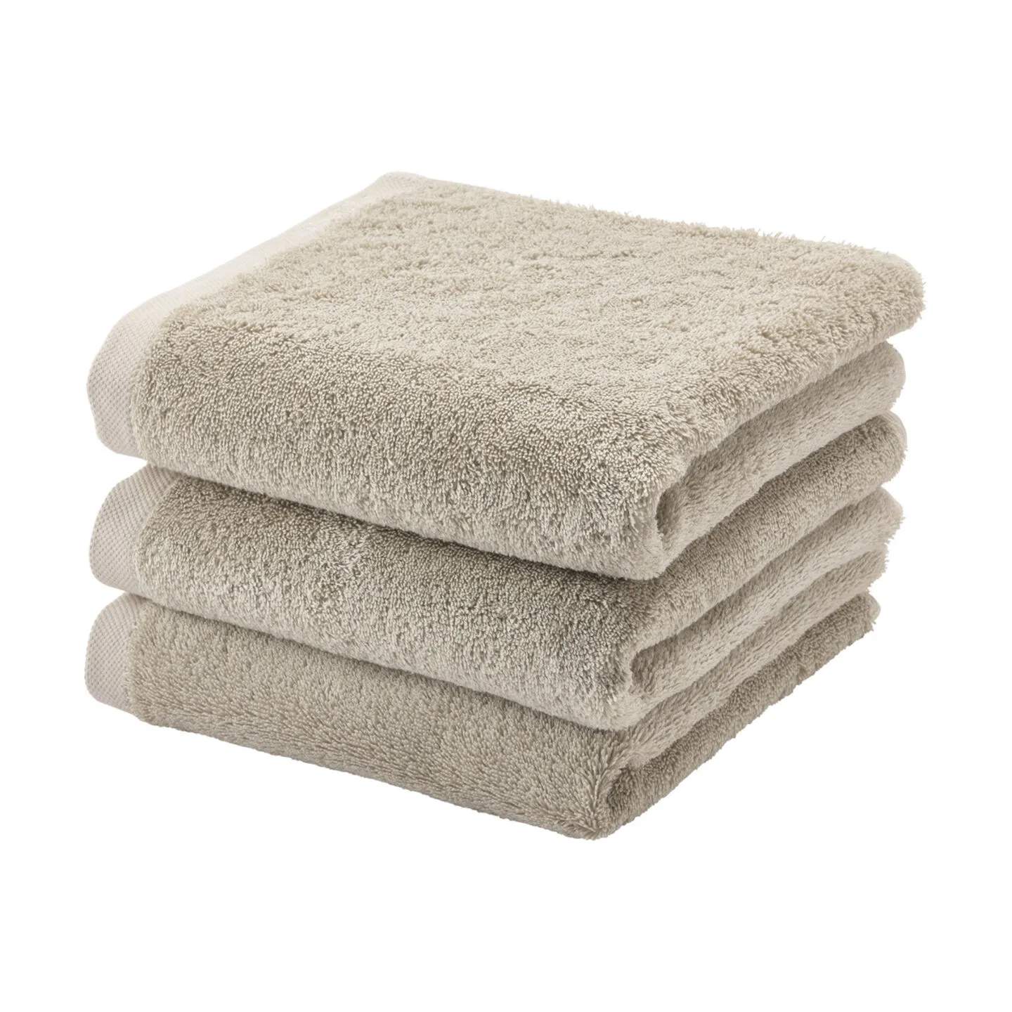 Aquanova Håndklæder London Håndklæde i Beige, B55 x L100 cm, 3