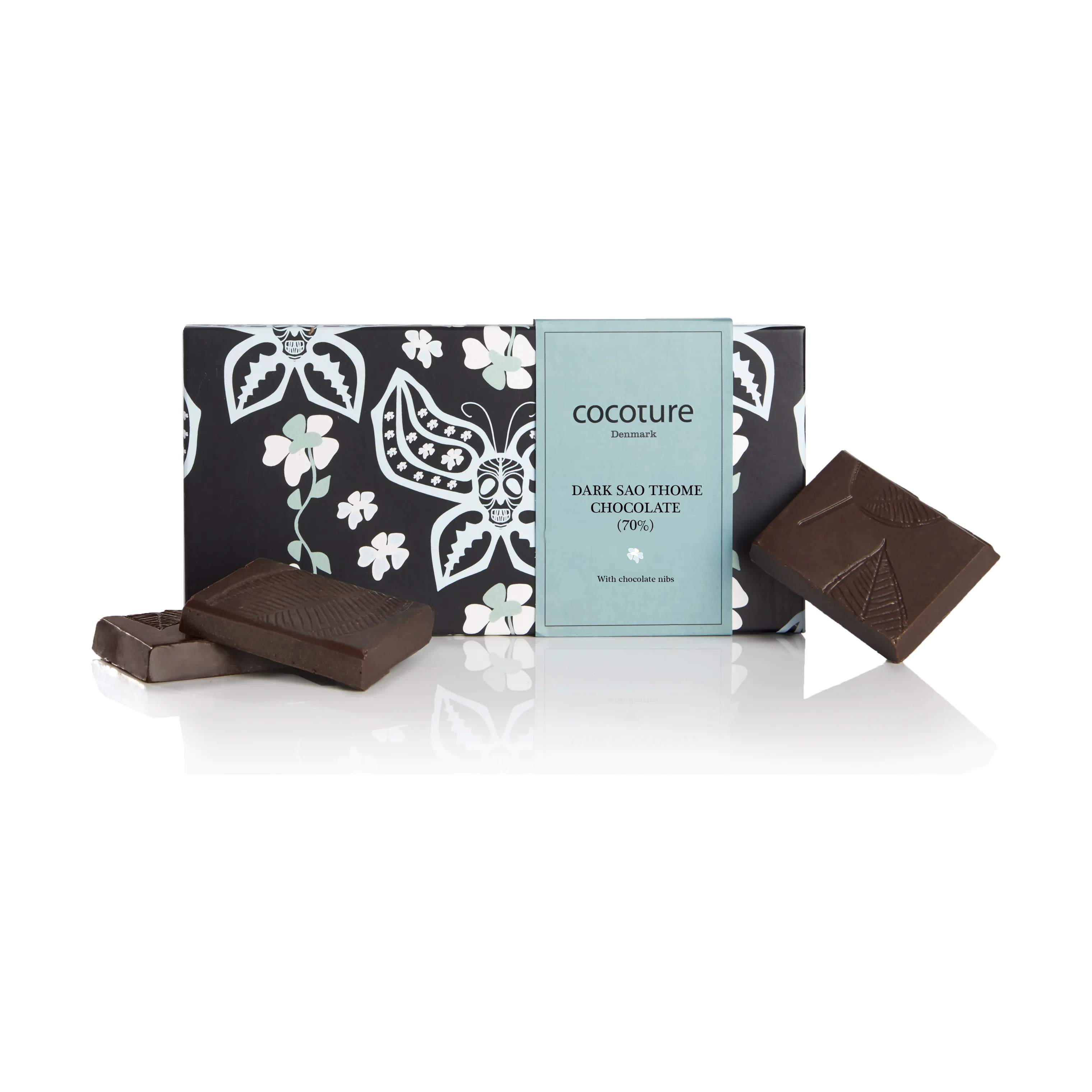 COCOTURE Søde sager Sao Thome Chokolade i Sort, 1