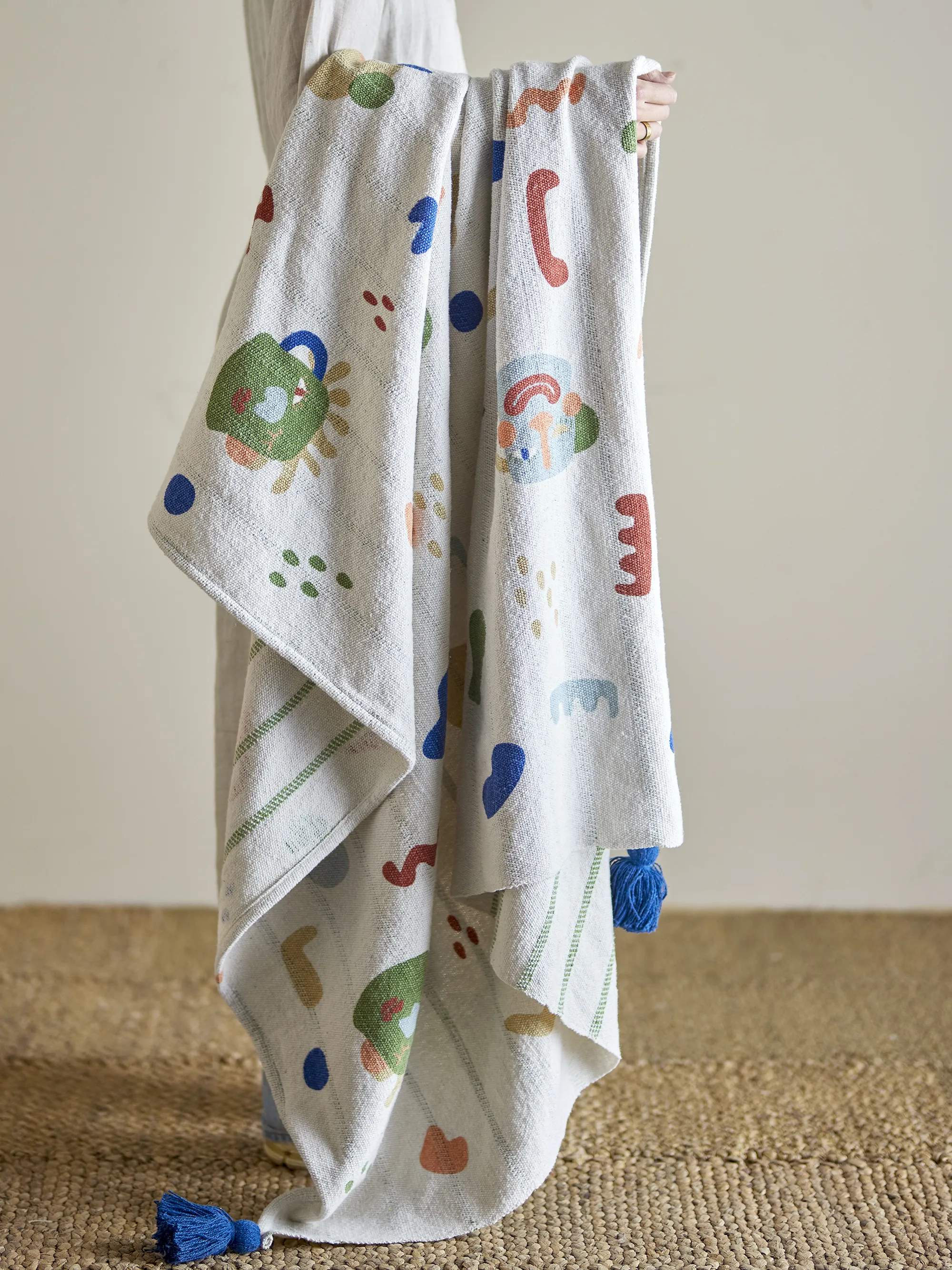Bloomingville Mini Plaider Sylvie Plaid i Natur, 3