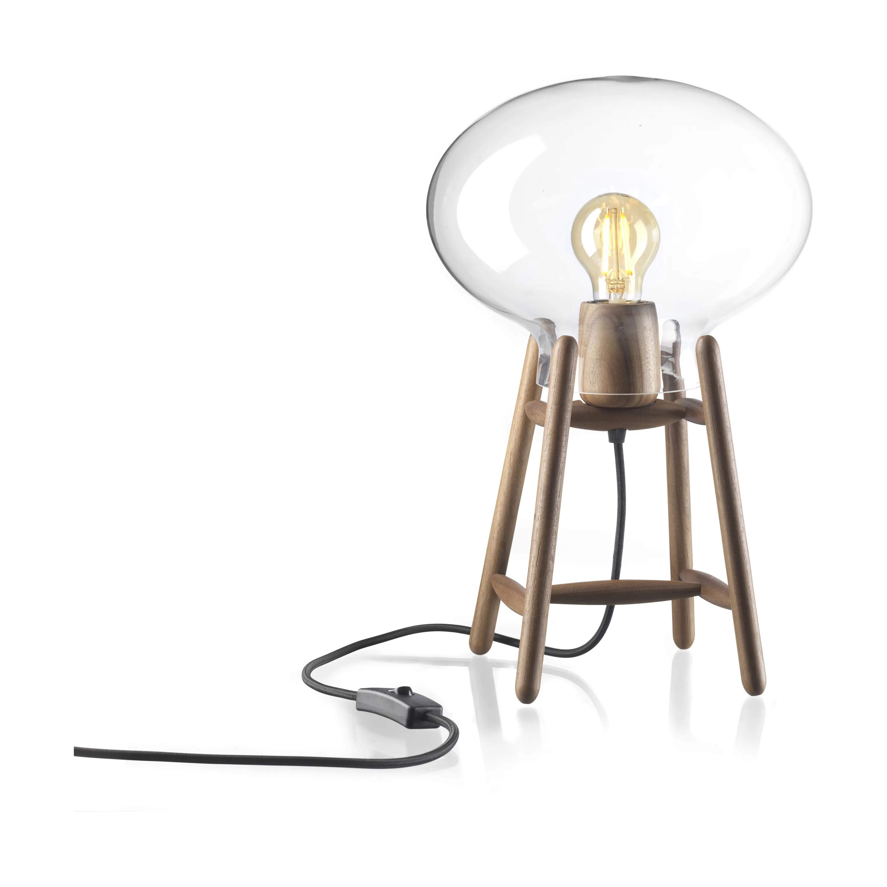U4 Hiti Bordlampe, klar glas, large