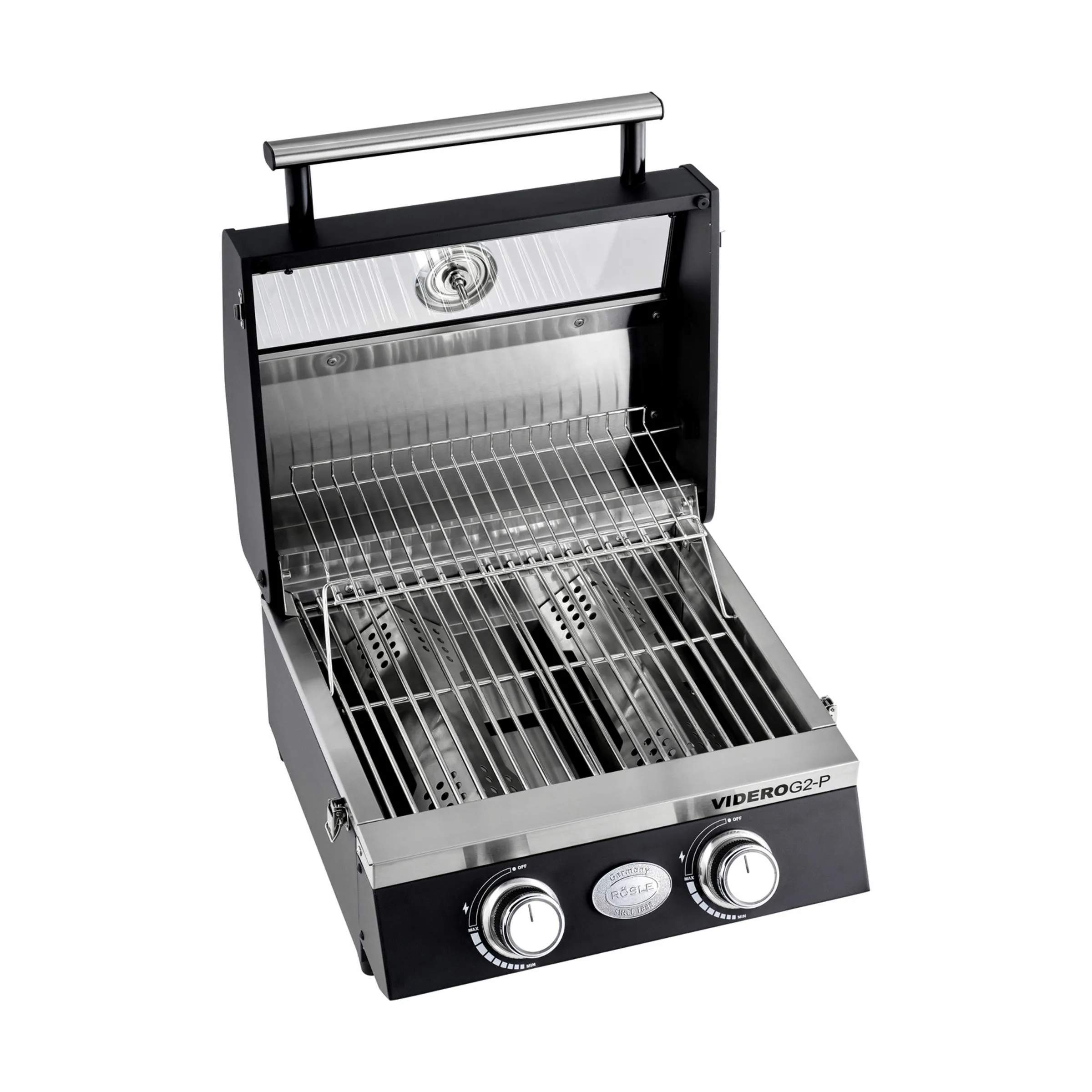RÖSLE Gasgrill Videro Gasgrill G2-P i Sort, 4