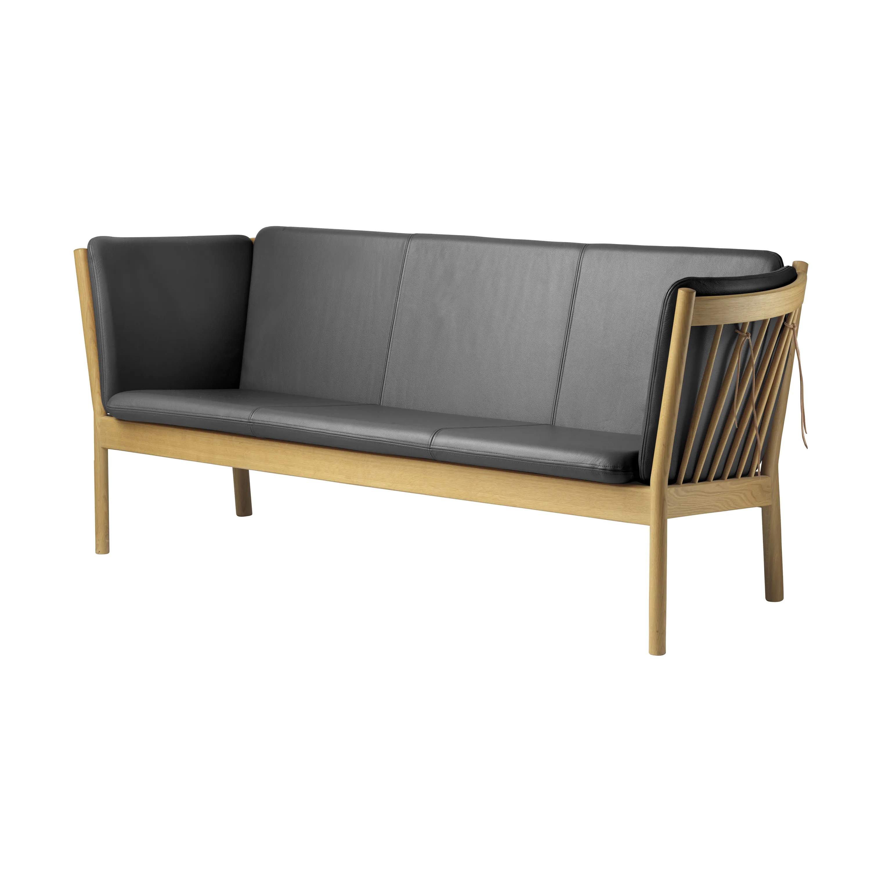 FDB Møbler Sofaer J149 Sofa i Sort læder, 2