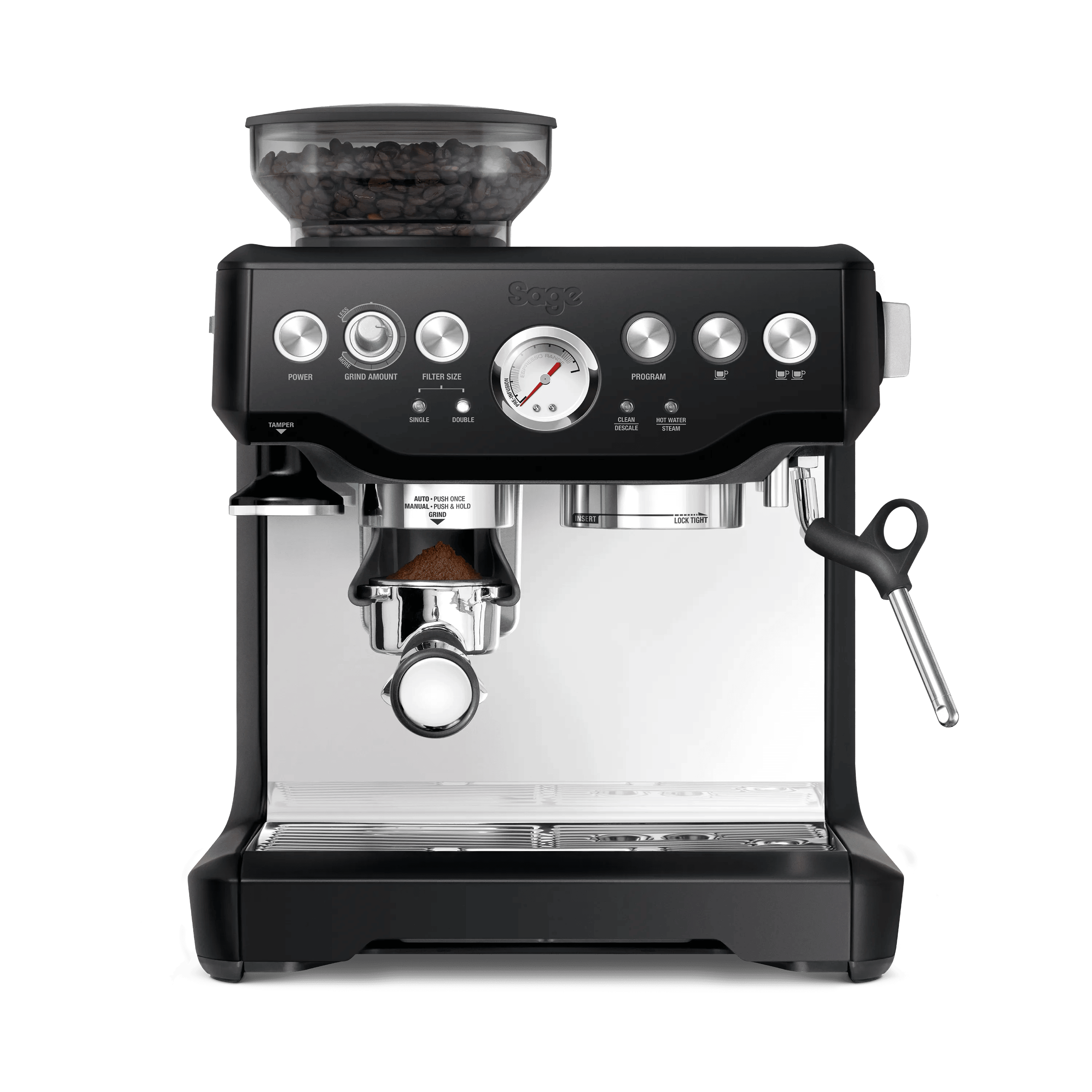 Sage Espressomaskiner The Barista Express Espressomaskine i Black truffle, 2