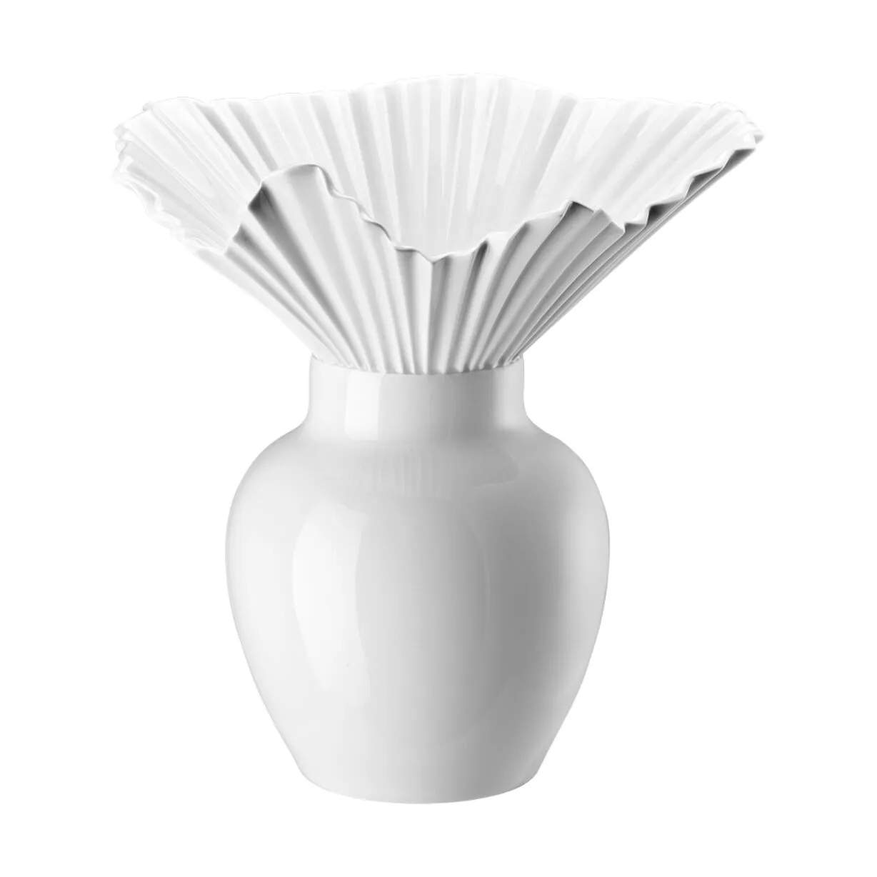 Falda Vase, hvid, large