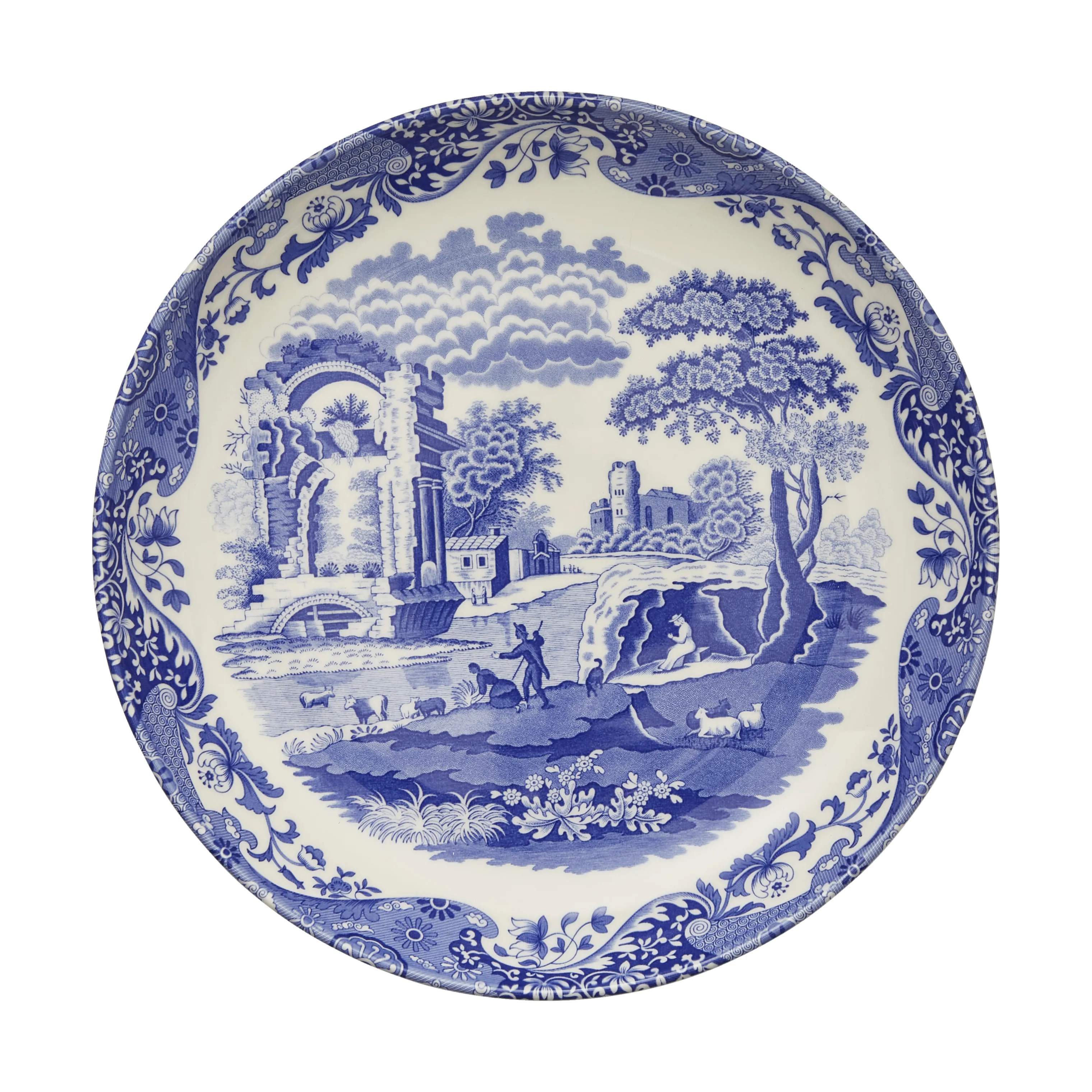 Spode Serveringsfade Blue Italian Blue Italien Pastafad i Blå/hvid, 1