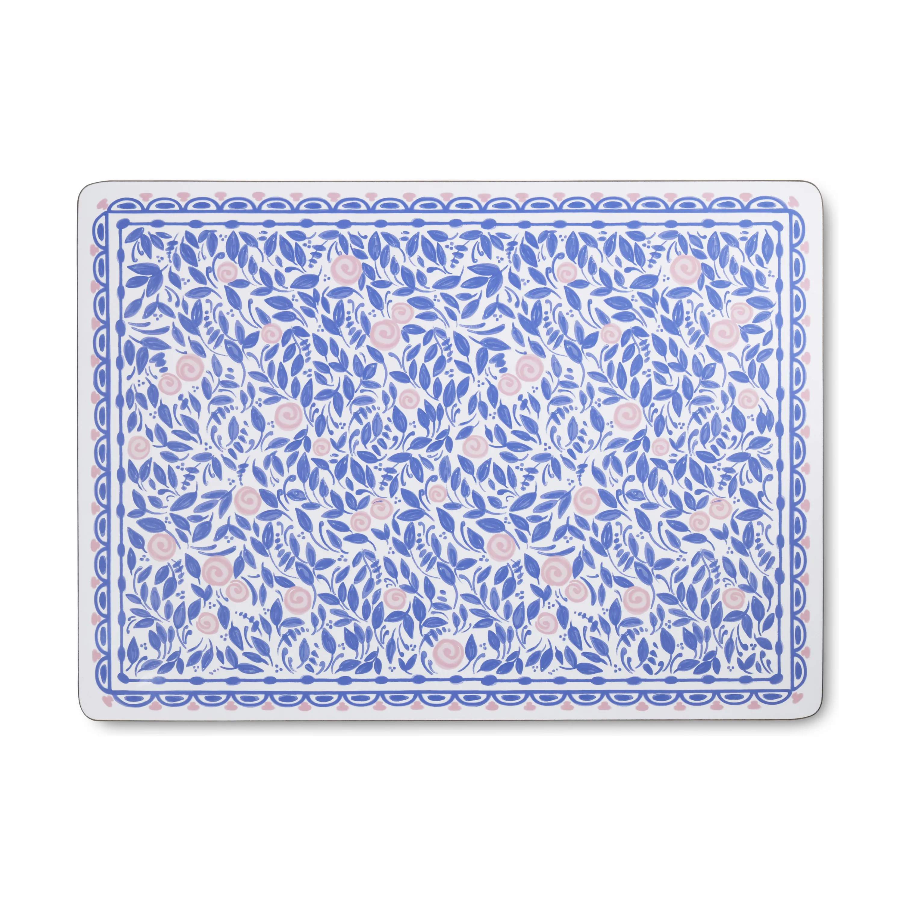 Bjørn Wiinblad Dækkeservietter Dora Dækkeserviet - 4 stk. i Blue flower, 3