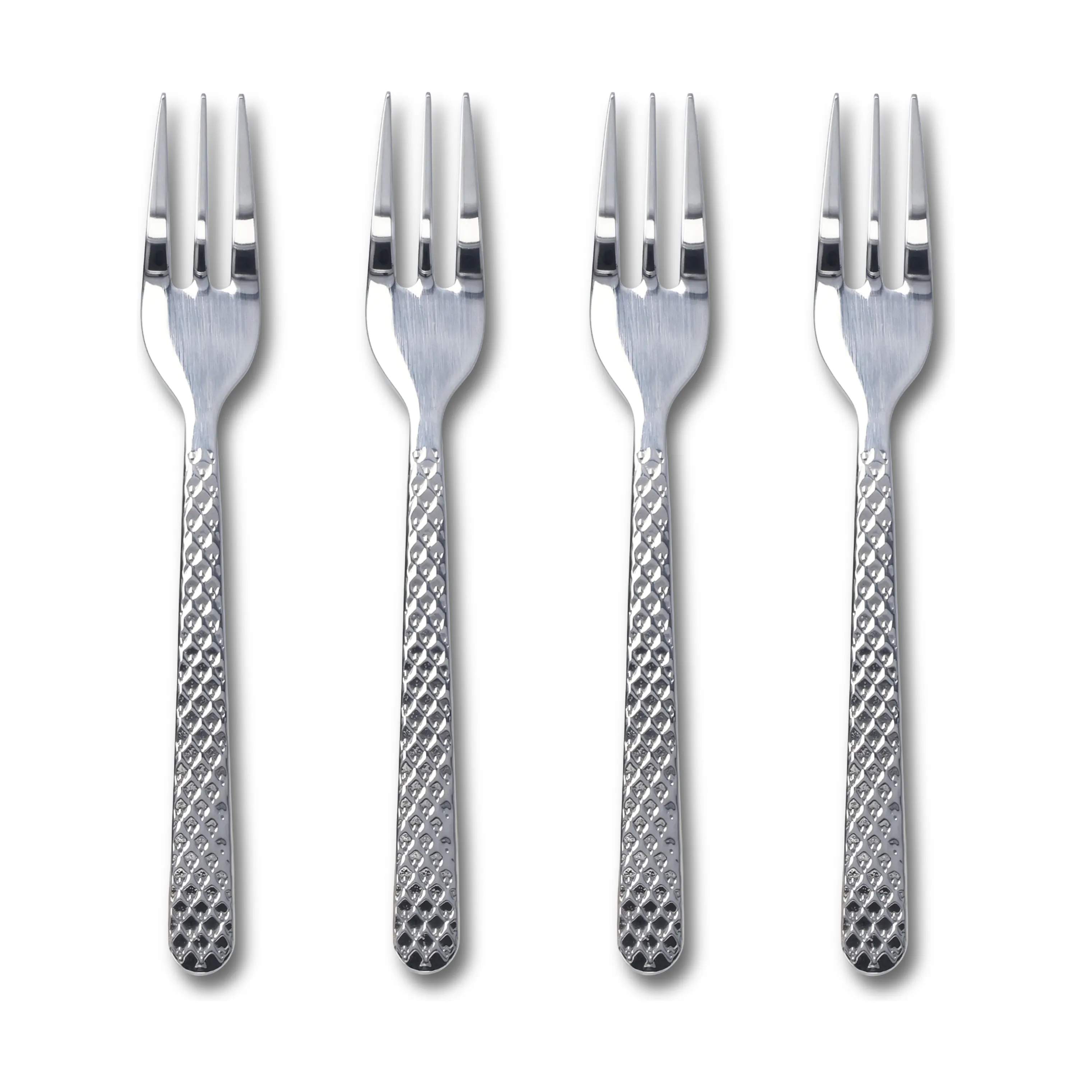 Lyngby Porcelæn Kagegafler Rhombe Kagegaffel - 4 stk. i Stål, 1