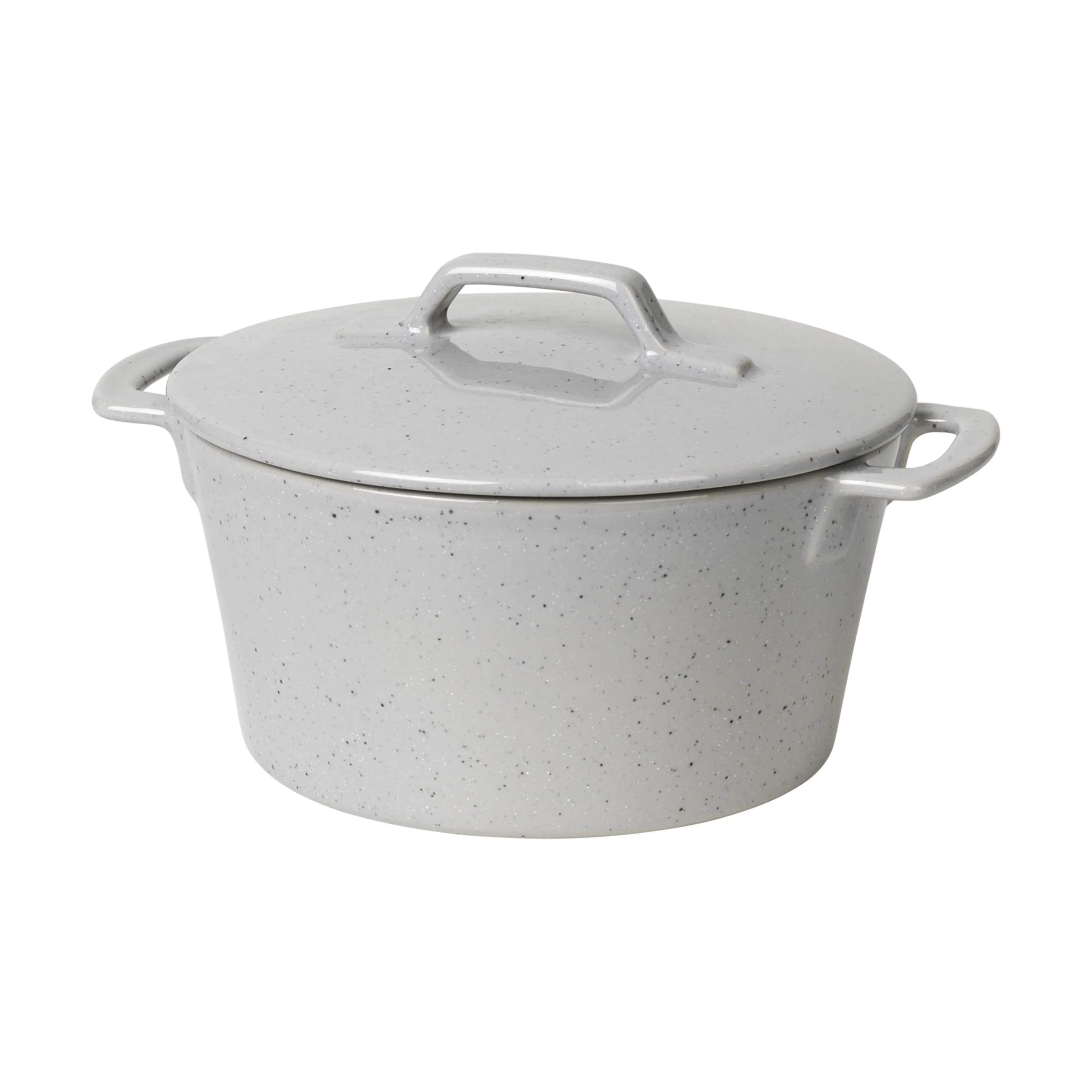 Broste Copenhagen Ovnfaste fade Hasle Ovnfast Fad m. Låg i Light Grey Granite, 1