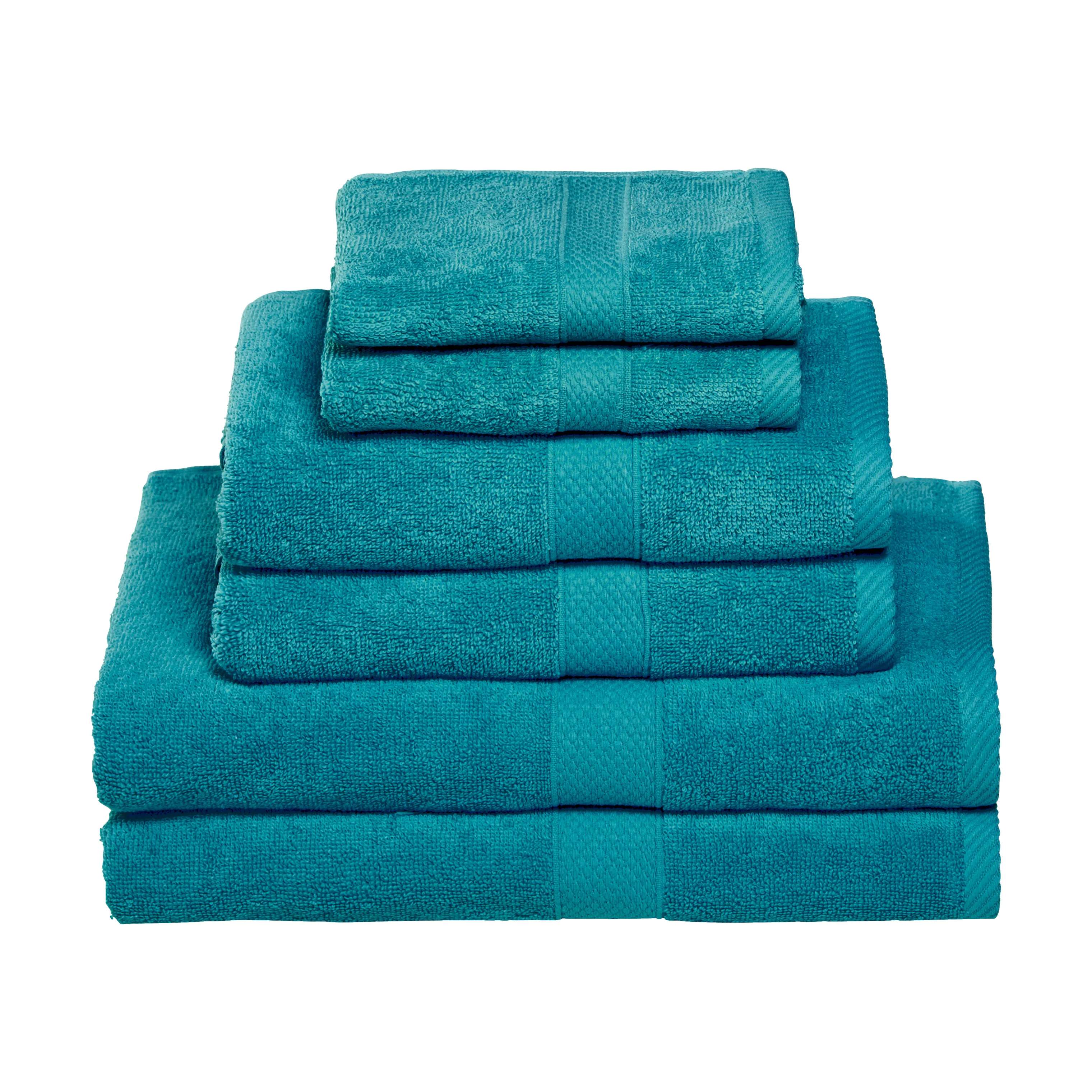 Egeria Håndklæder Diamant Håndklæde - 4 stk. i Dark Turquoise, 3
