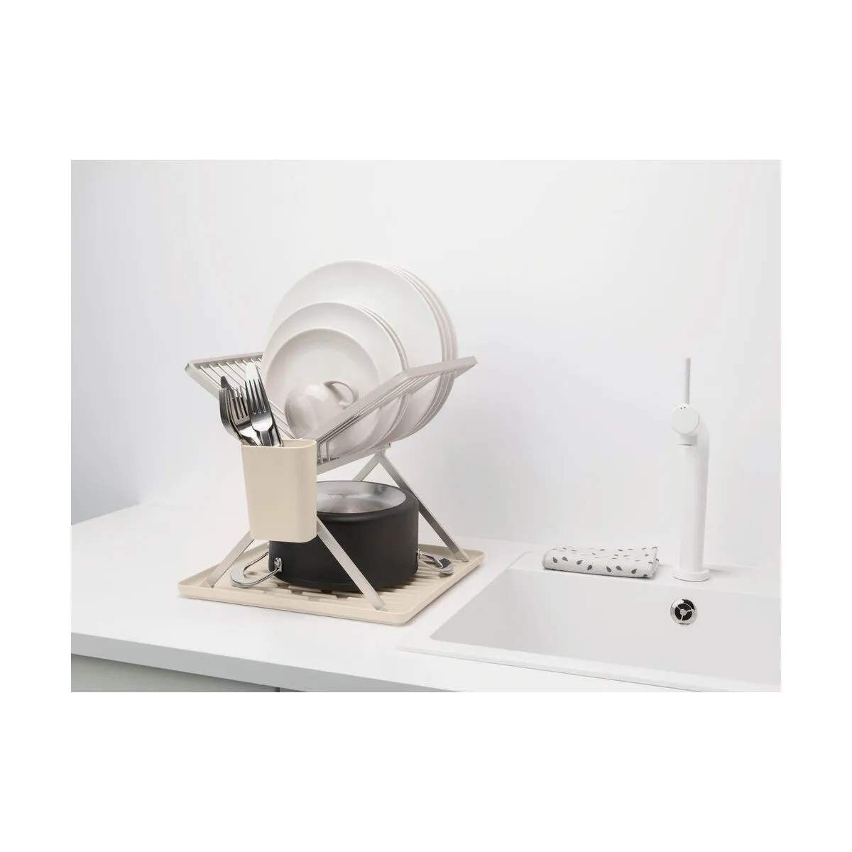 Brabantia Opvaskestativer Sink-side Sinkside Opvaskestativ i Soft Beige, B37 x L33 cm, 5