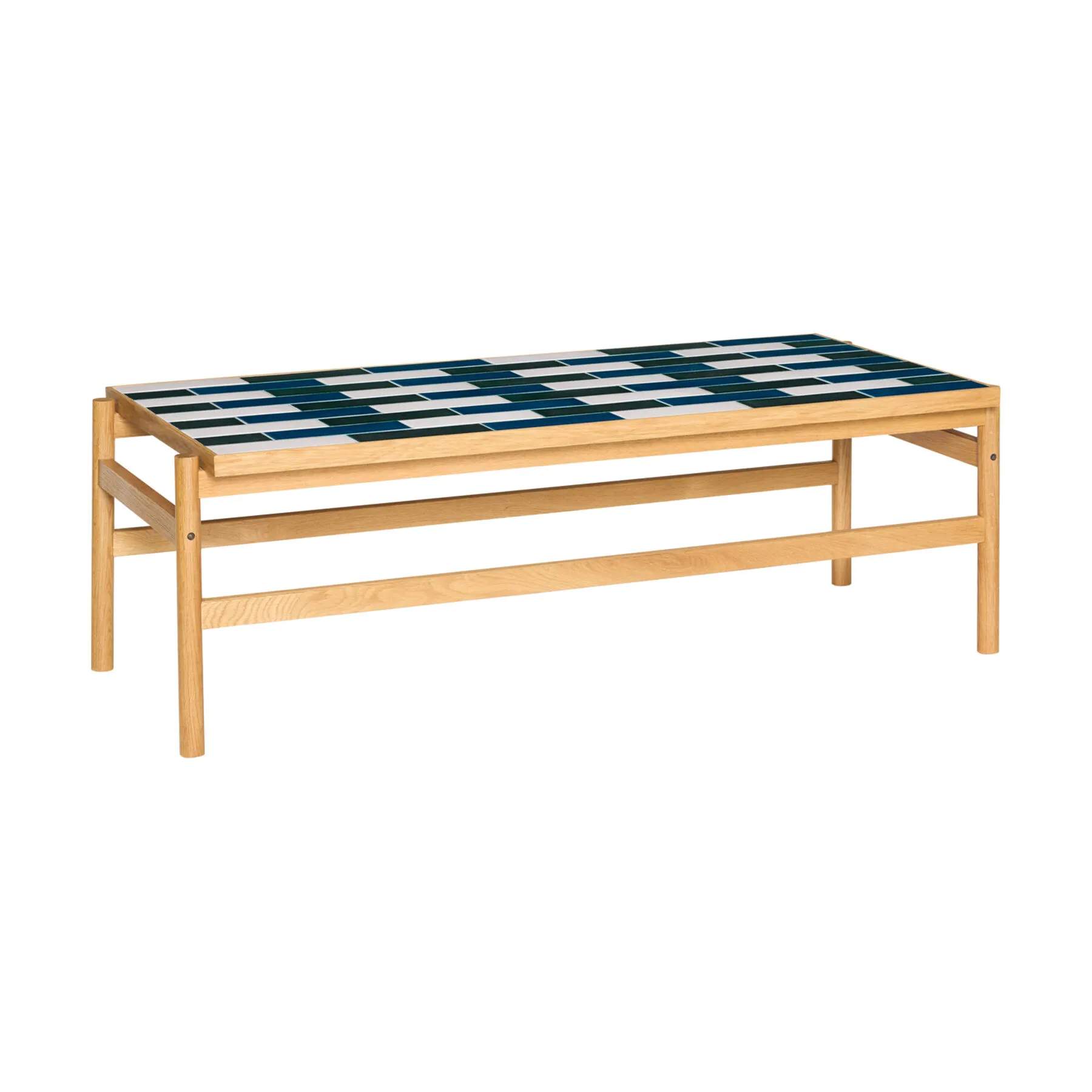 Hübsch Sofaborde Motif Sofabord i Blå/Grøn/Grå/Natur, 1
