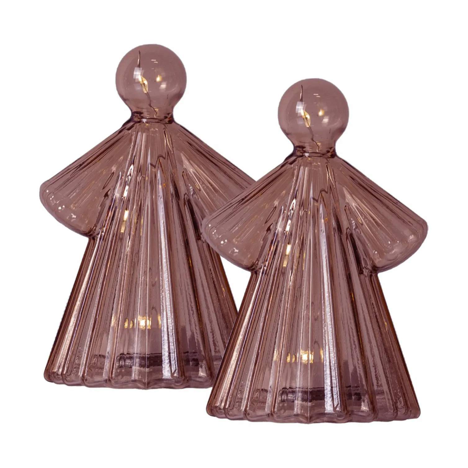 Sirius Julefigurer Alberte Engel - 2 stk. i Bordeaux, 1
