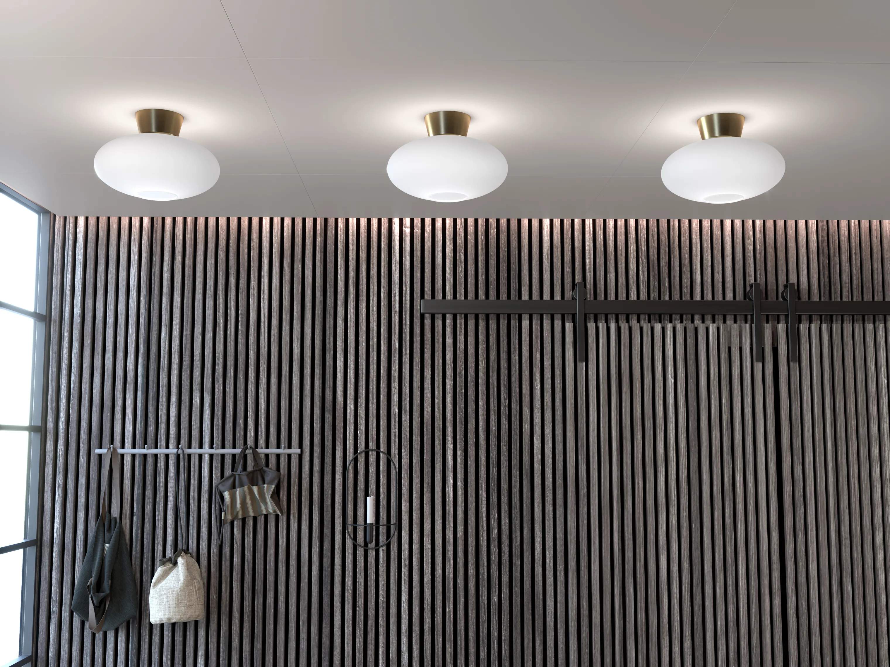 Belid Loftlamper Bullo Plafond i Messing/Opal, 2