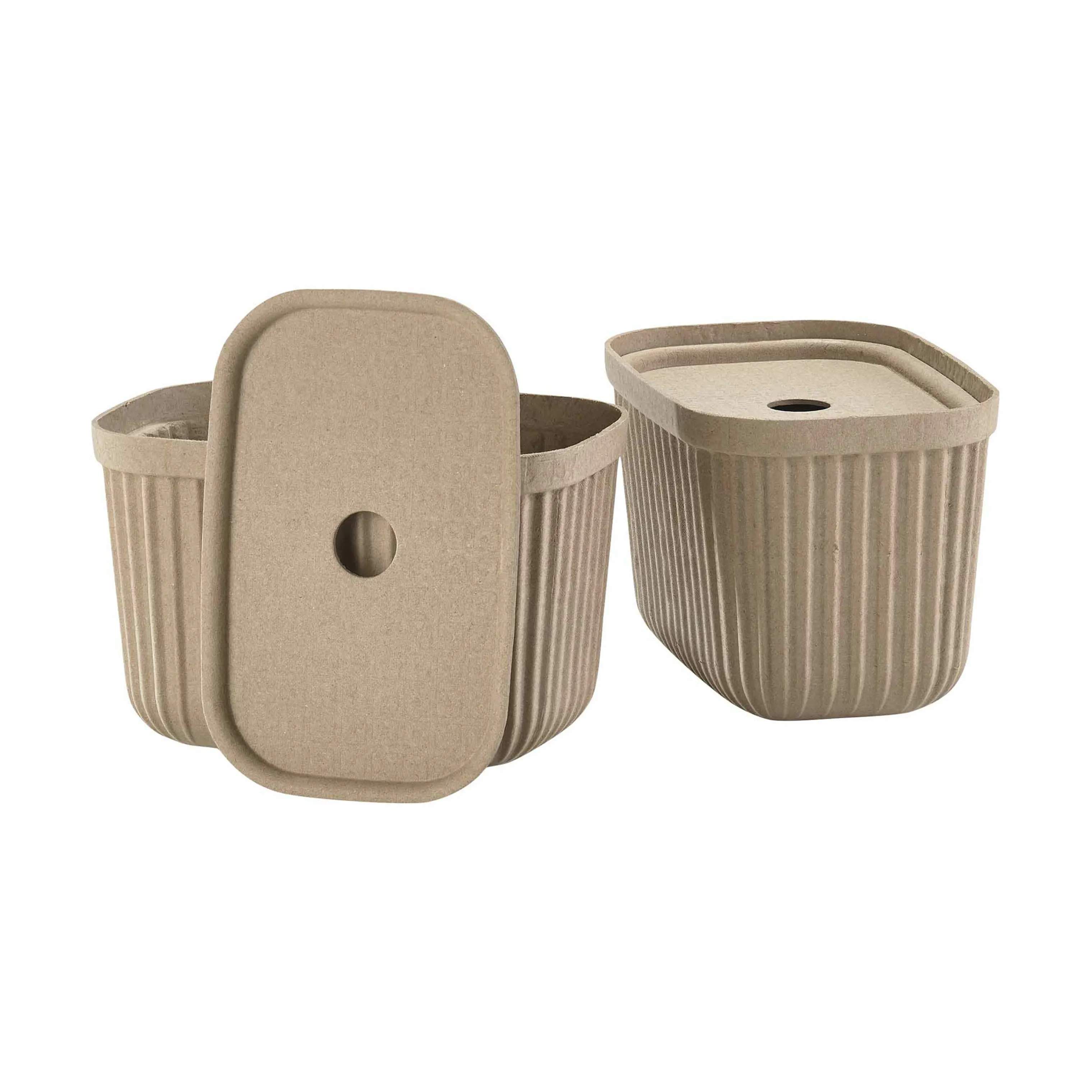 Zone Kasser Pulp Opbevaringsboks i Natural Brown, 23 cm, 2