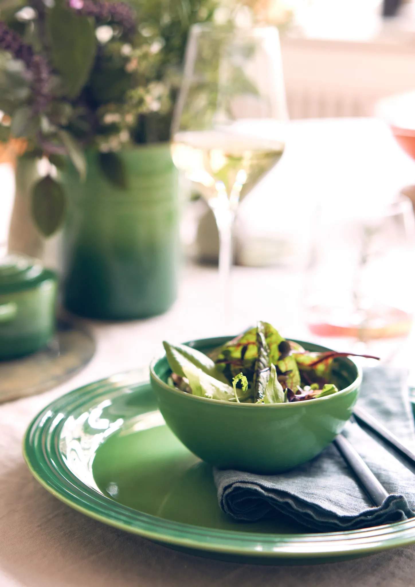Le Creuset Serveringsskåle Signature Snackskål i Grøn, 2