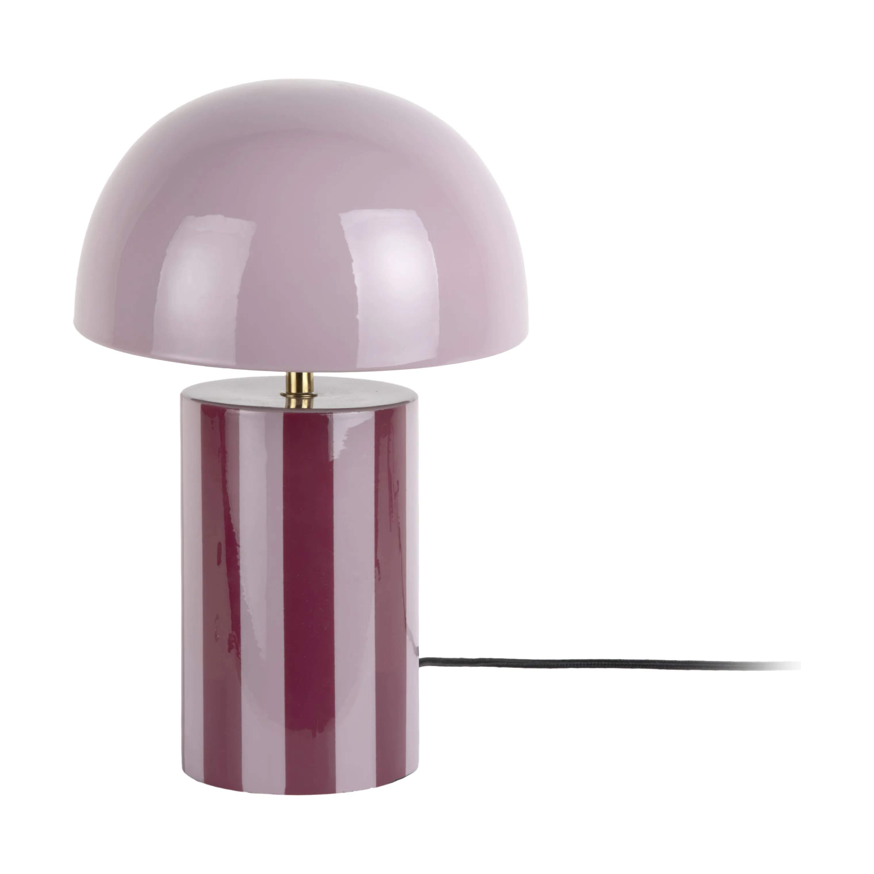 Leitmotiv Bordlamper Rayado Bordlampe i Dark mauve & soft lavender, 1