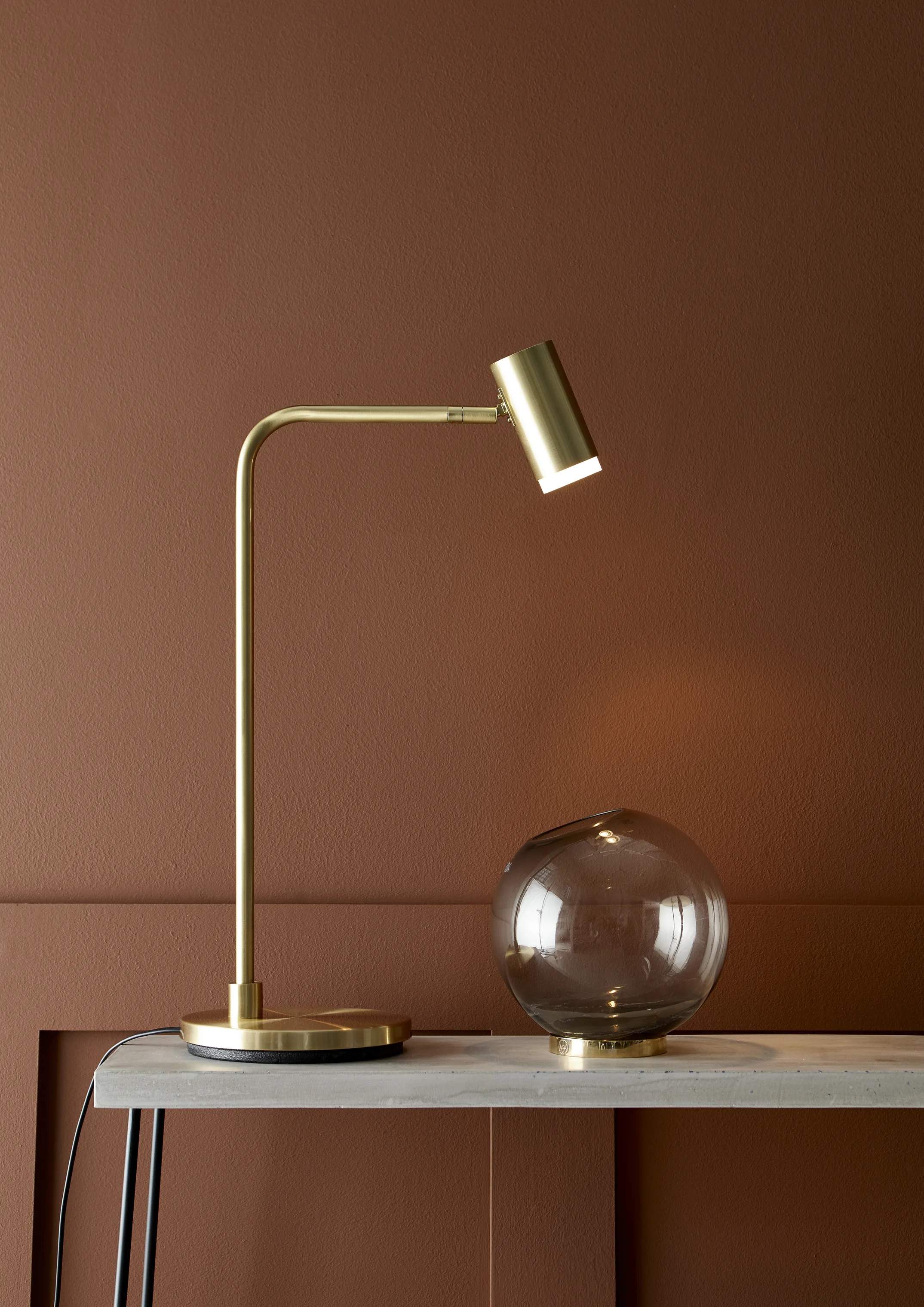 Belid Bordlamper Cato Q Bordlampe i Messing, 2
