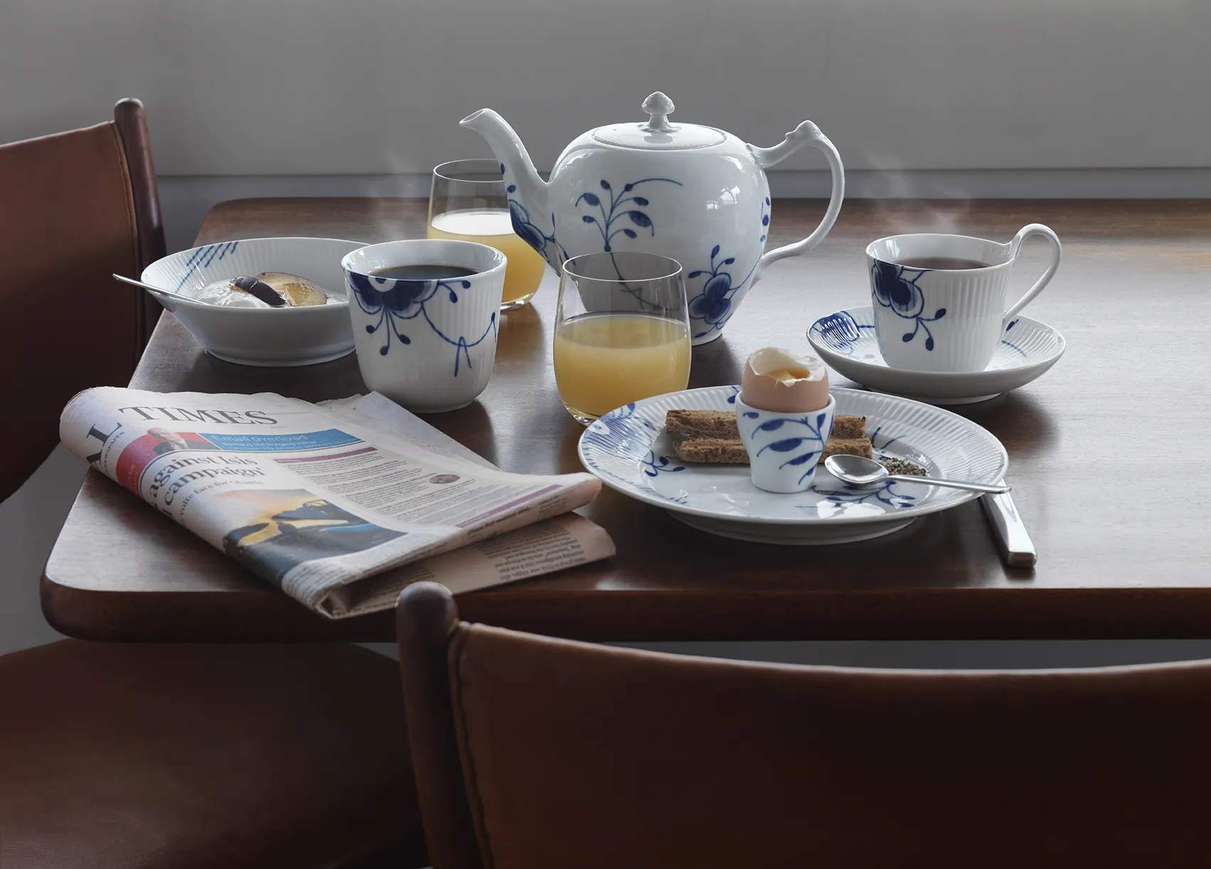 Royal Copenhagen Krus og kopper uden hank Blå Mega Riflet Termokop #1 i #1, 26 cl, 2