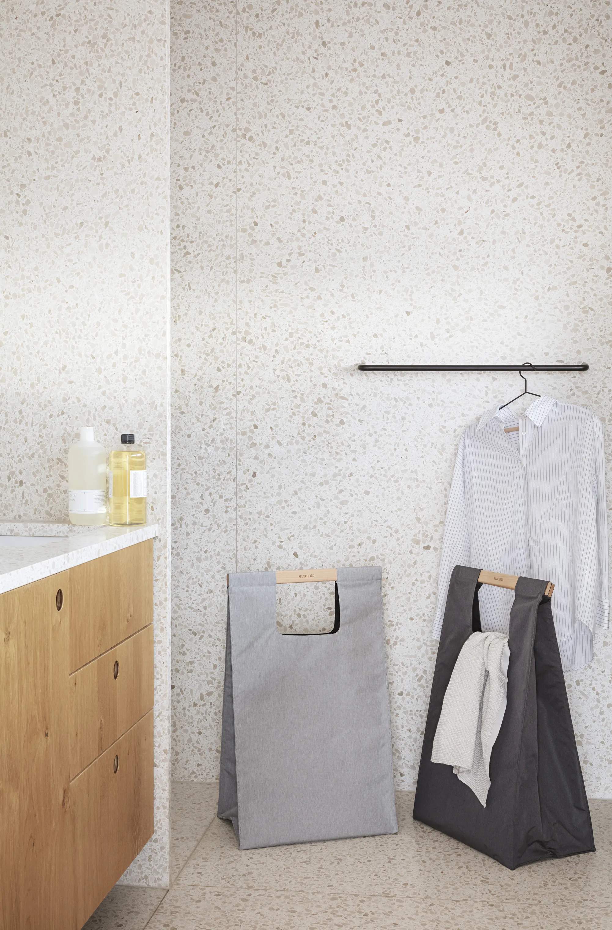 Eva Solo Vasketøjskurve Vasketøjspose i Light grey, 2