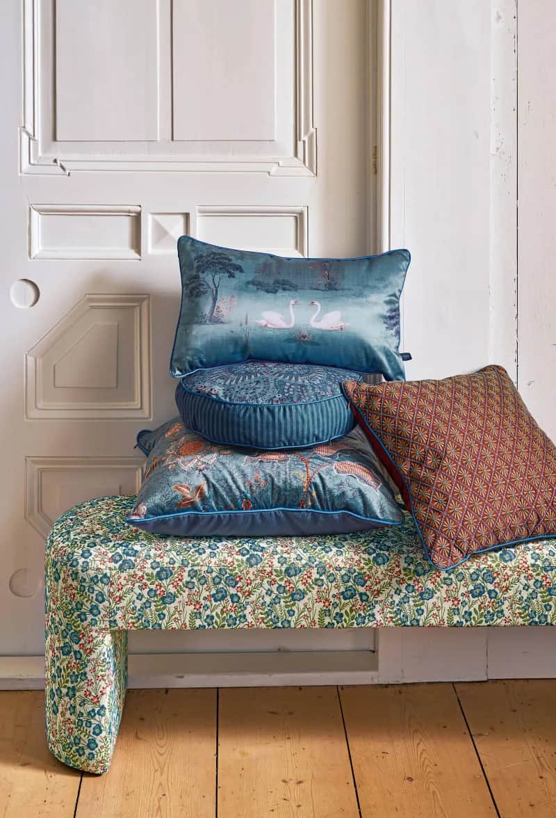 PIP Studio Pyntepuder Pip Studio Home Textiles Darjeeling Pyntepude i Blue, 2