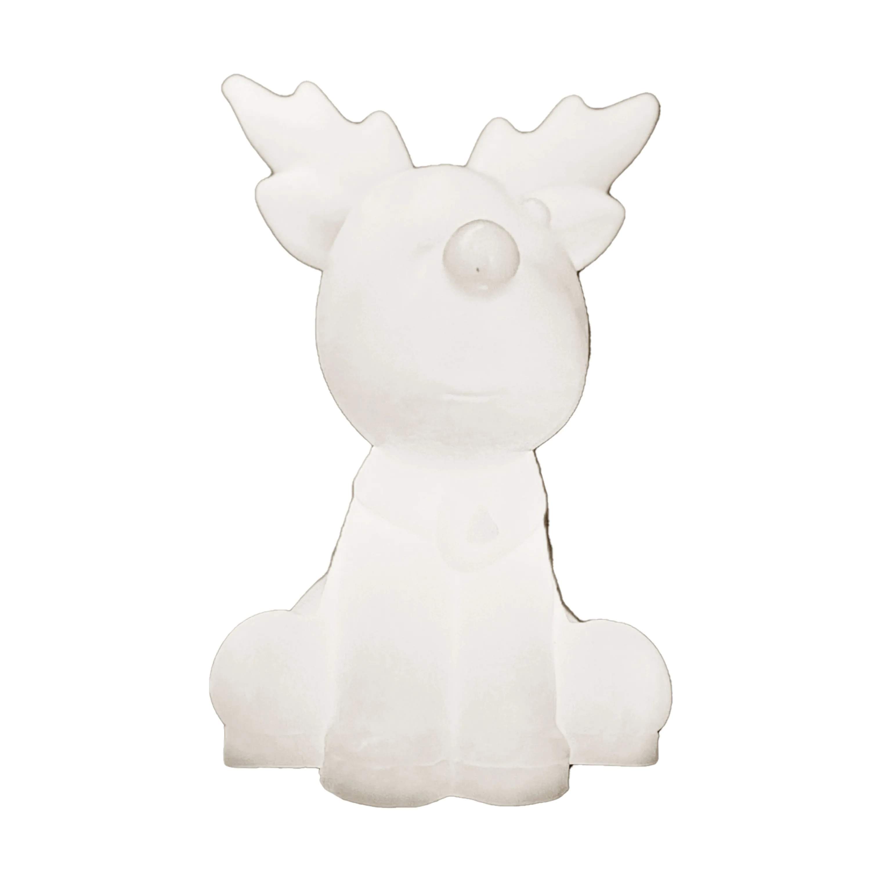 Sirius Julefigurer Naja Rensdyr - 2 stk. i Hvid, 3