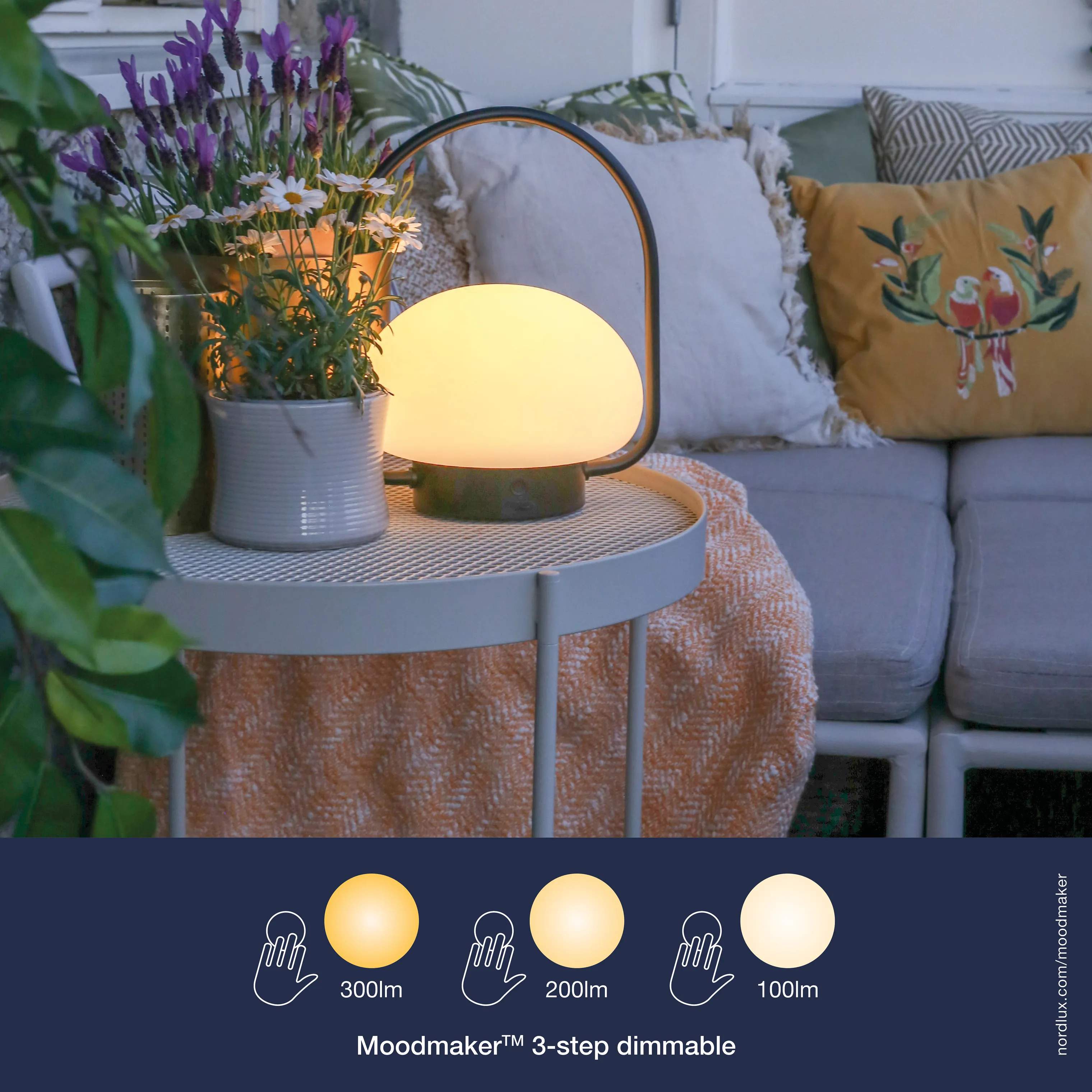 Nordlux Bordlamper Sponge LED Bordlampe i Hvid / Sort, 6