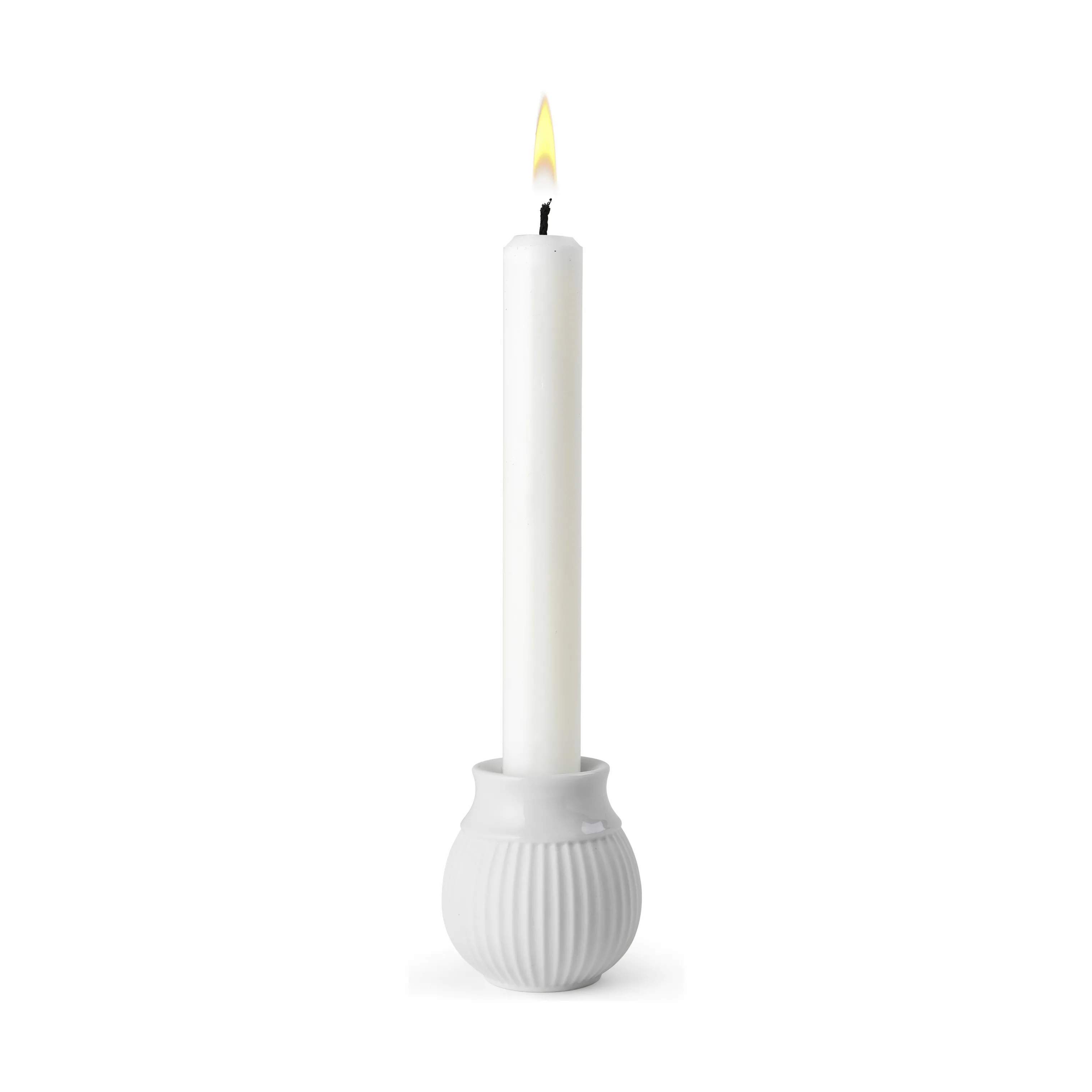 Lyngby Porcelæn Kronelysestage Curve Kronelysestage i Hvid, 7 cm, 3