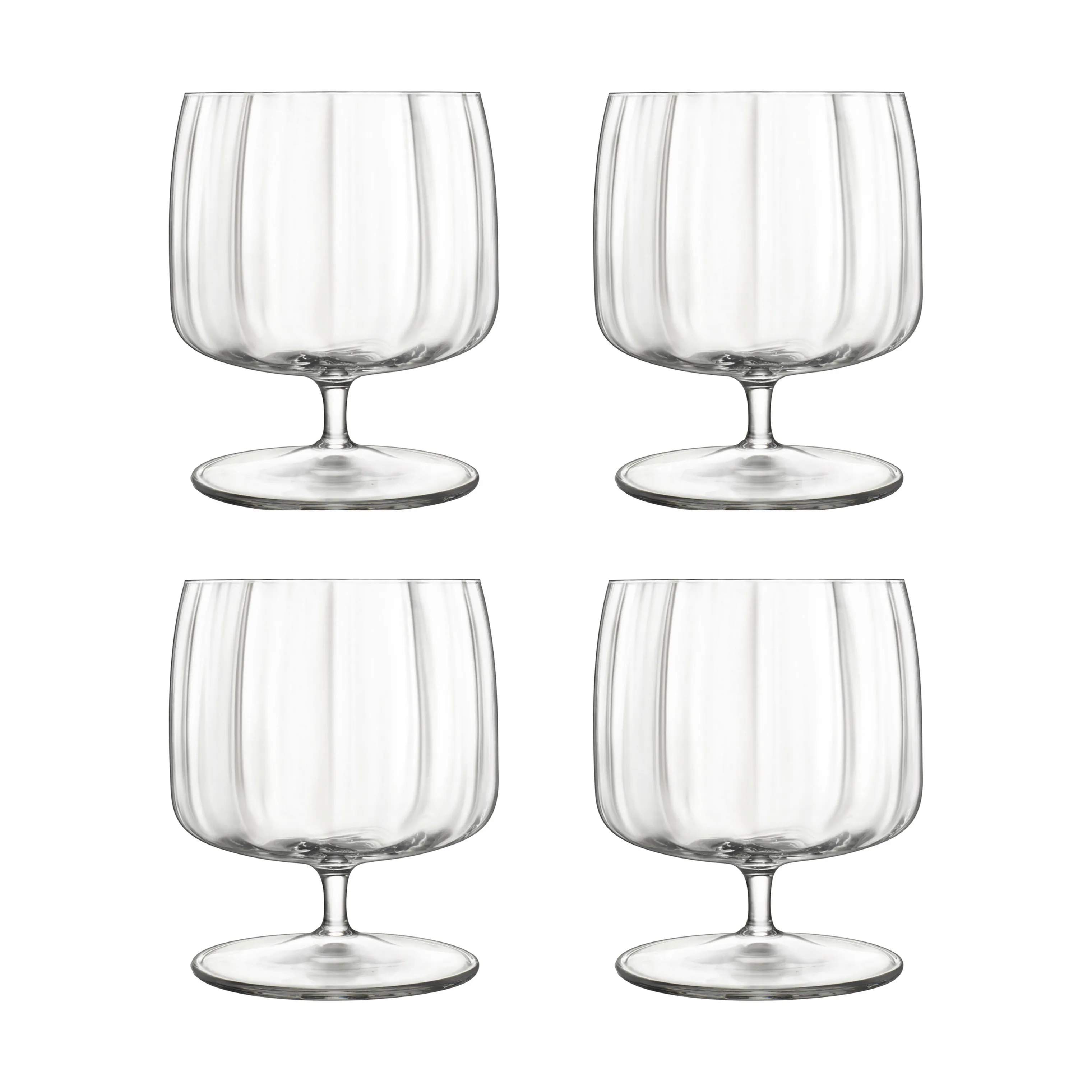 Jazz Romglas - 4 stk., transparent, large