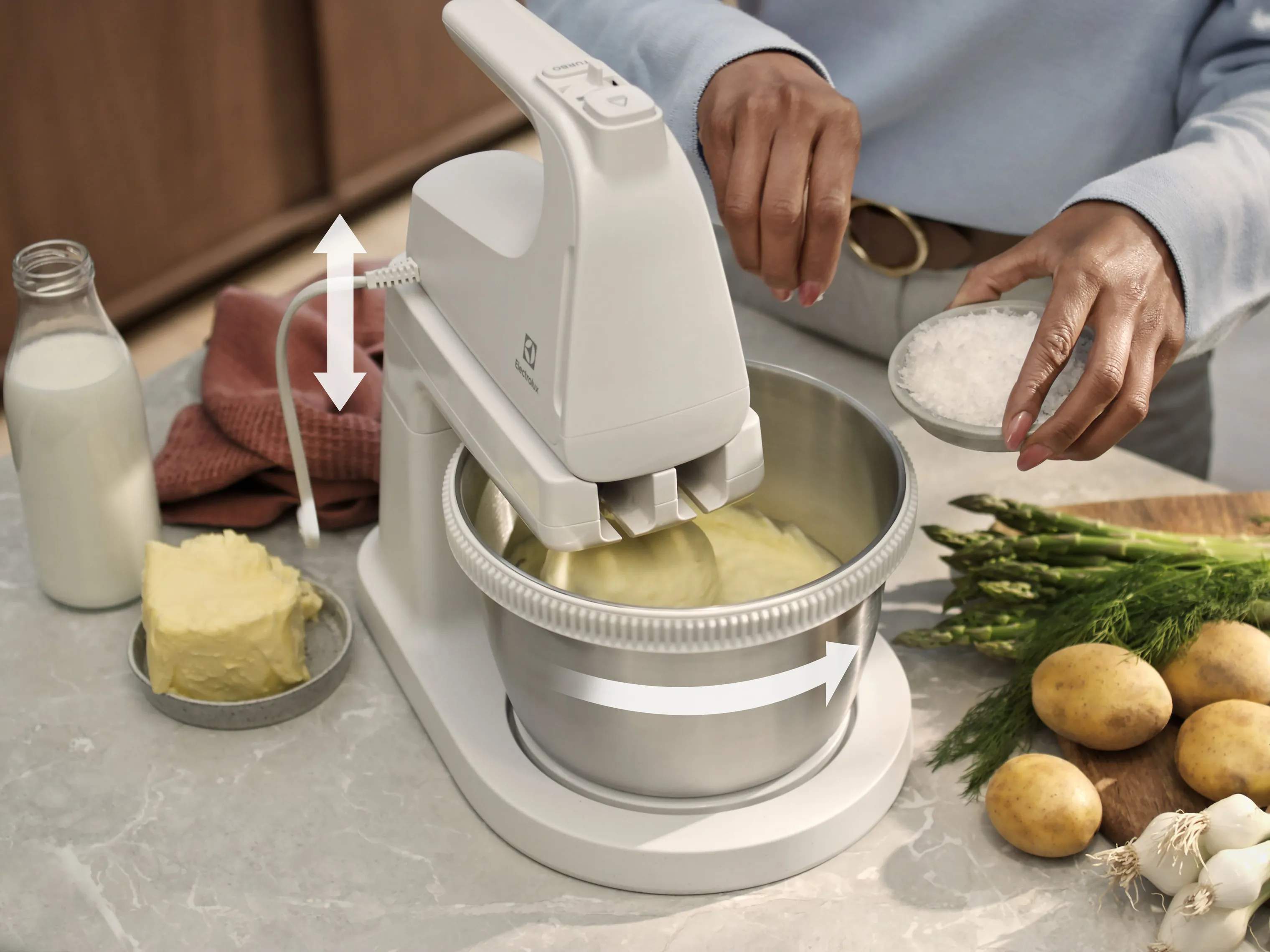 Electrolux Røremaskiner Røremaskine ESM4W i Hvid, 3
