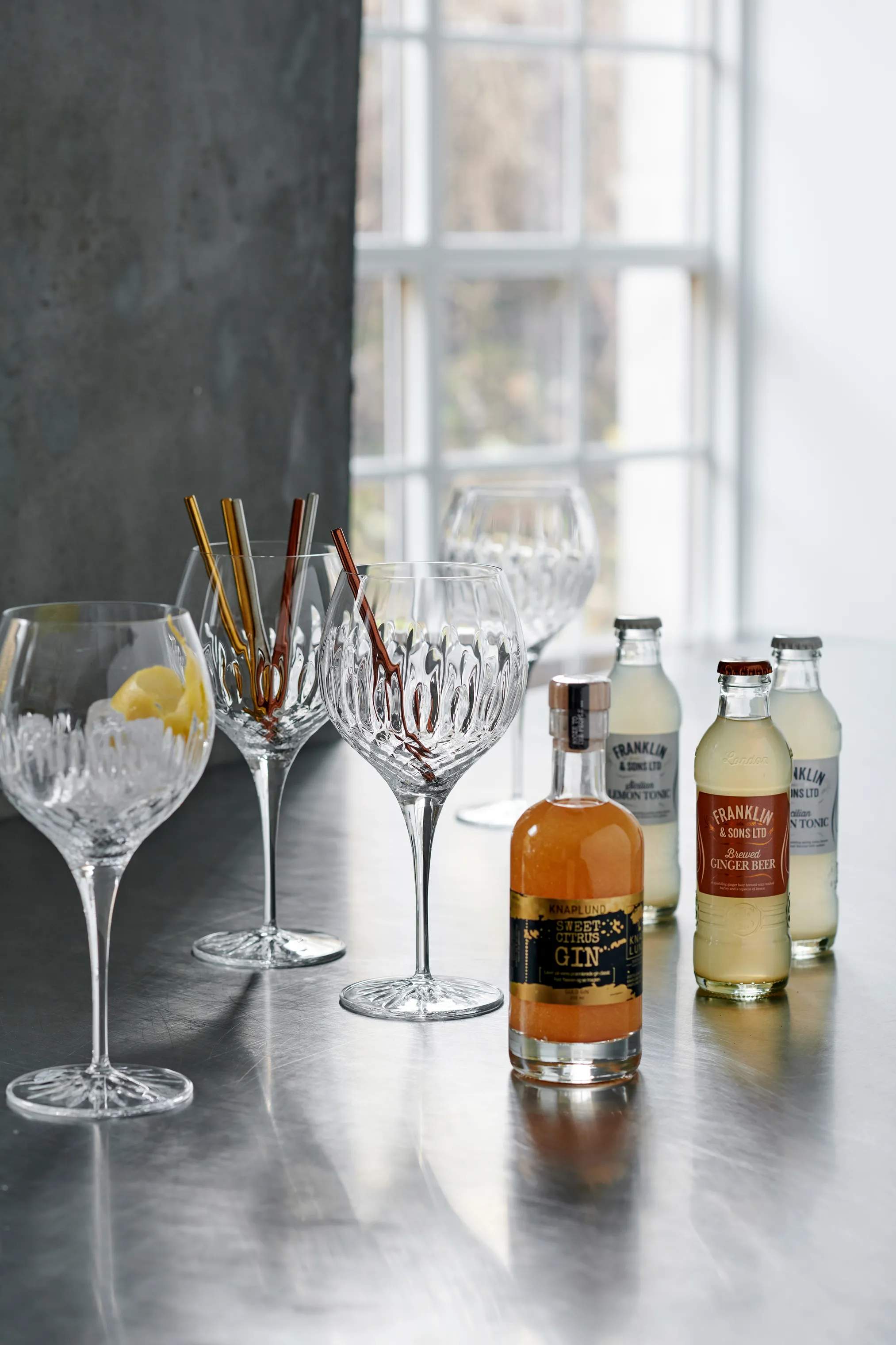 Knaplund Spiritus Ready To Mix Gincocktail Golddigger - 4 dele i Golddigger - 850 ml, 2